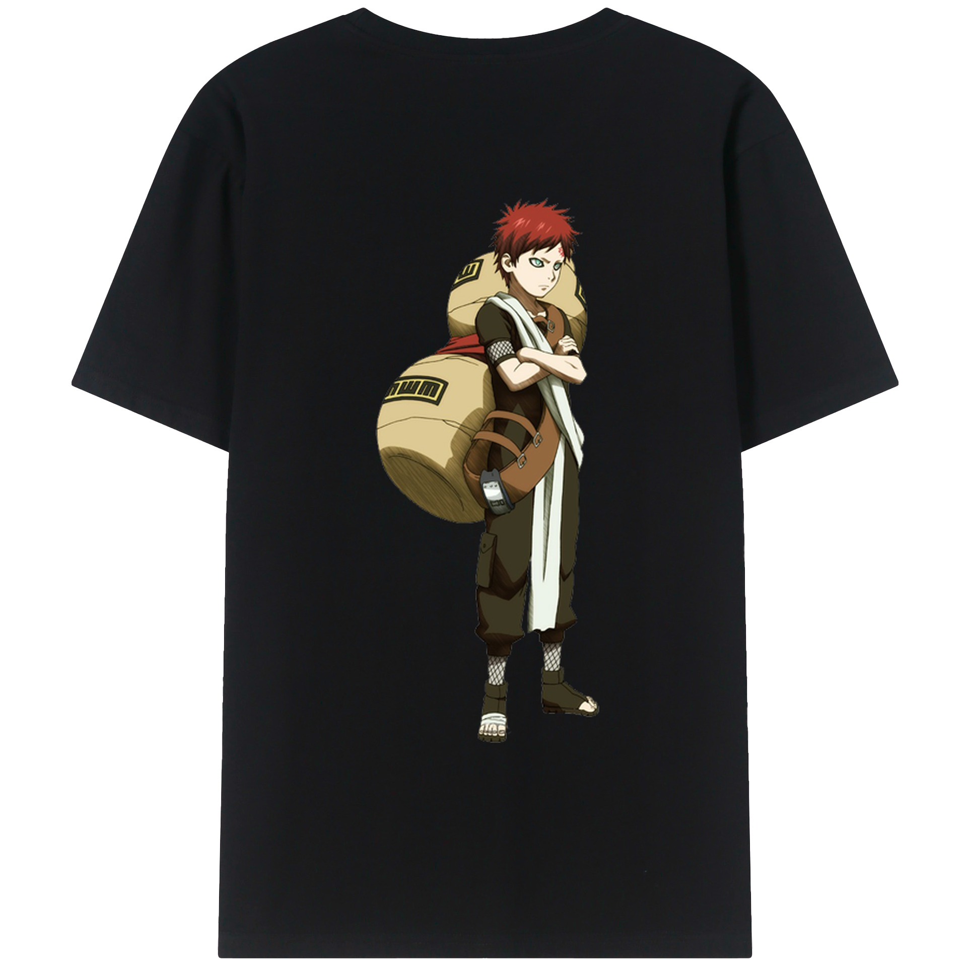 （画像用） NARUTO -ナルト- ガアラ Gaara レディース半袖Tシャツ(バックプリント)