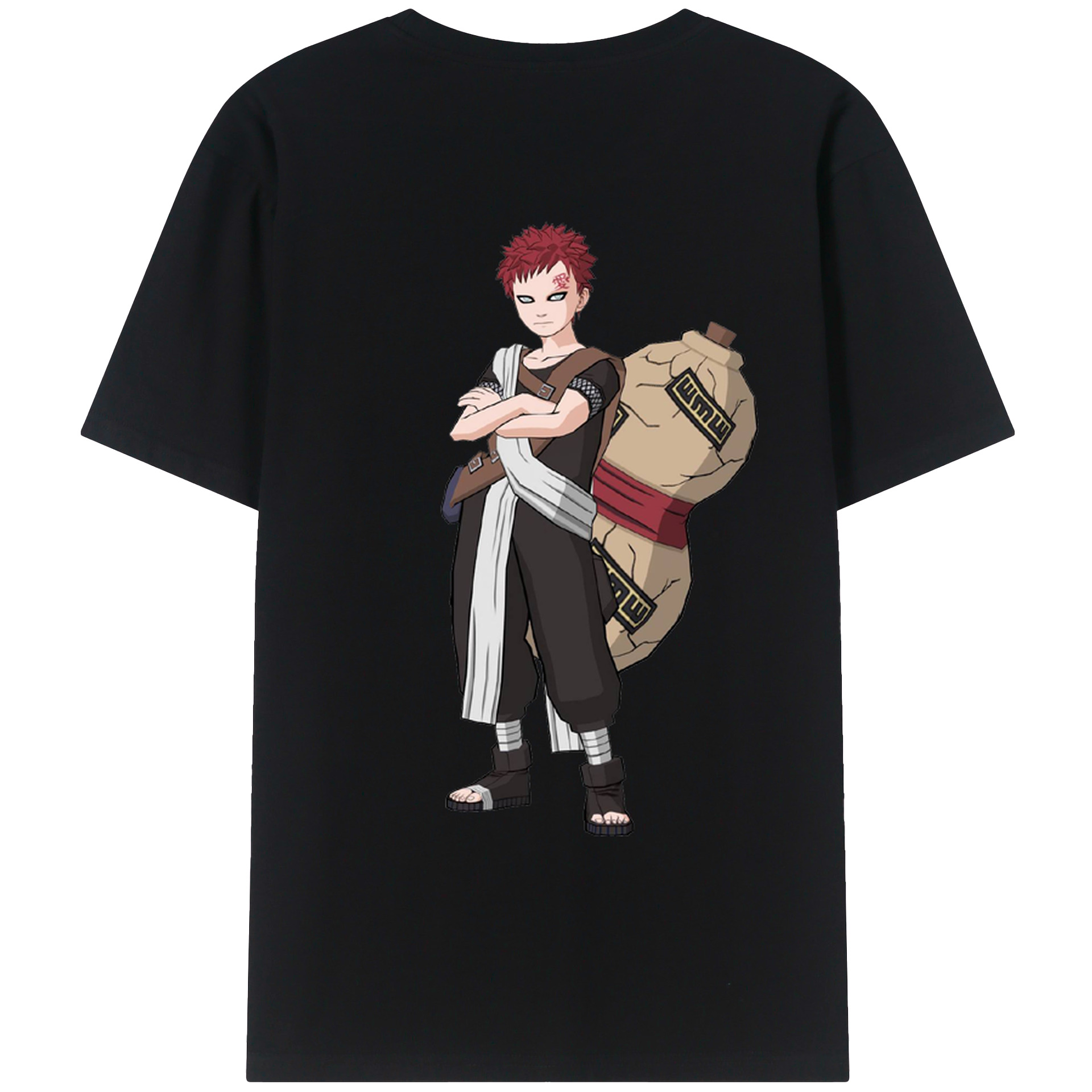 （画像用） NARUTO -ナルト- ガアラ Gaara レディース半袖Tシャツ(バックプリント)