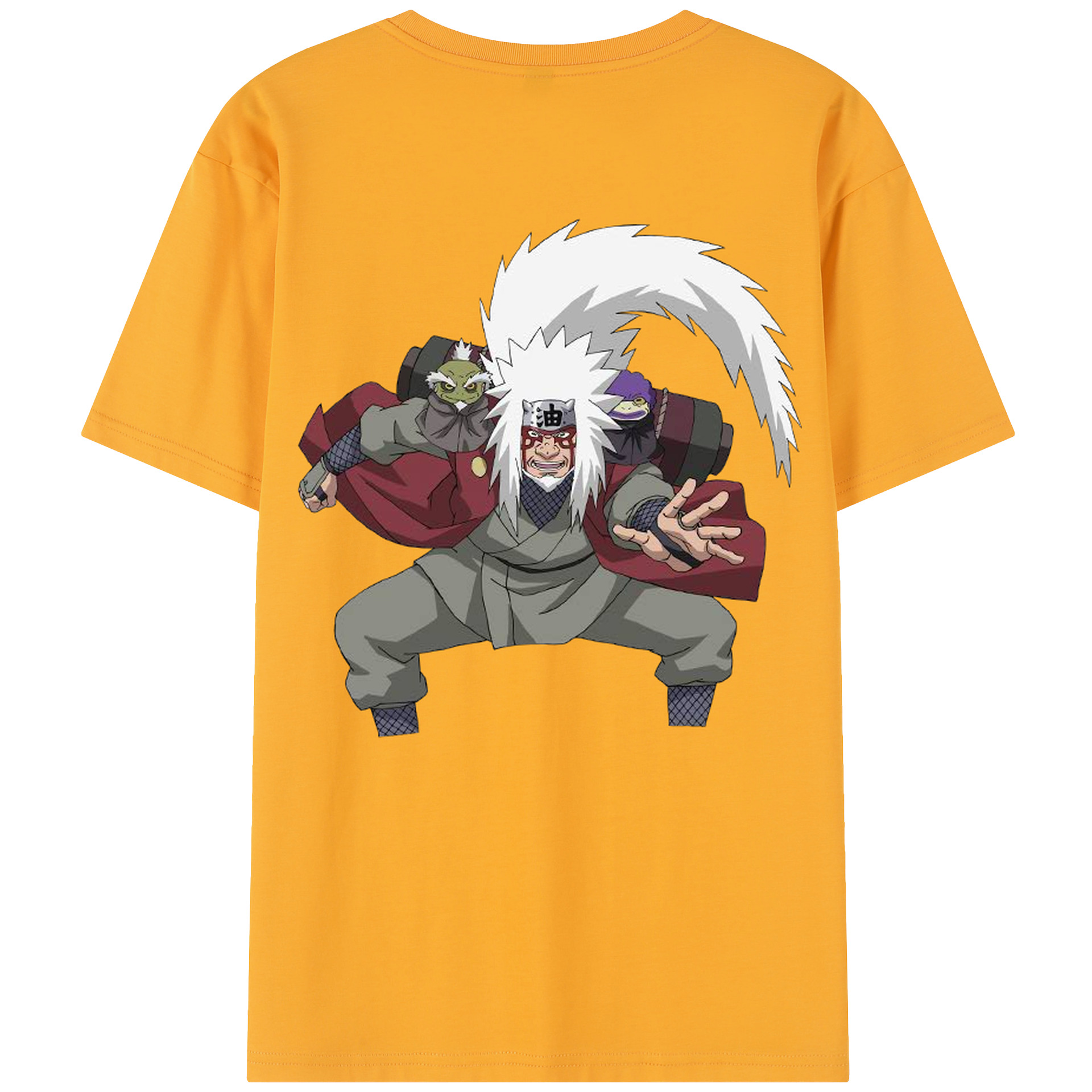 （画像用） NARUTO -ナルト- 自来也（じらいや） Jiraiya レディース半袖Tシャツ(バックプリント)