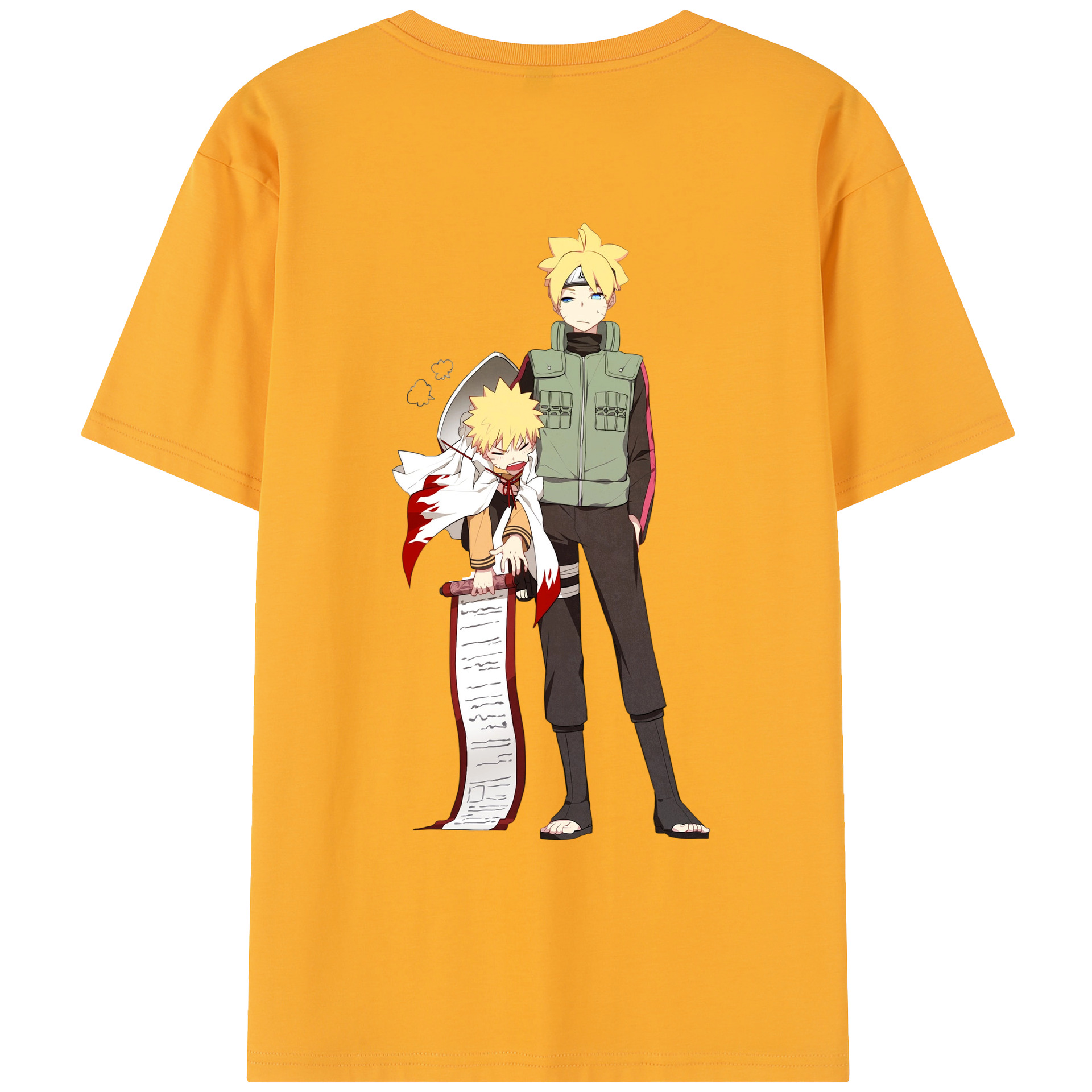 （画像用） NARUTO -ナルト- 波風 ミナト Namikaze Minato レディース半袖Tシャツ(バックプリント)