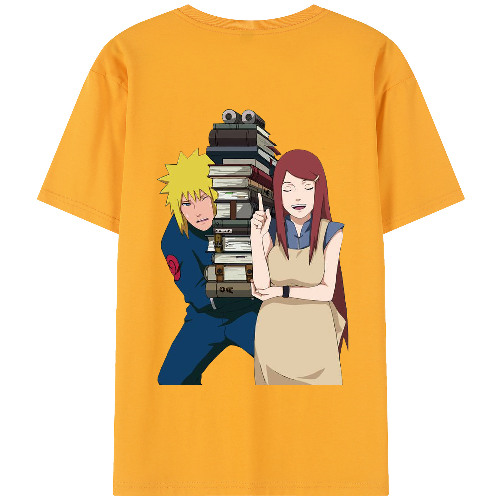 （画像用） NARUTO -ナルト- 波風 ミナト Namikaze Minato レディース半袖Tシャツ(バックプリント)