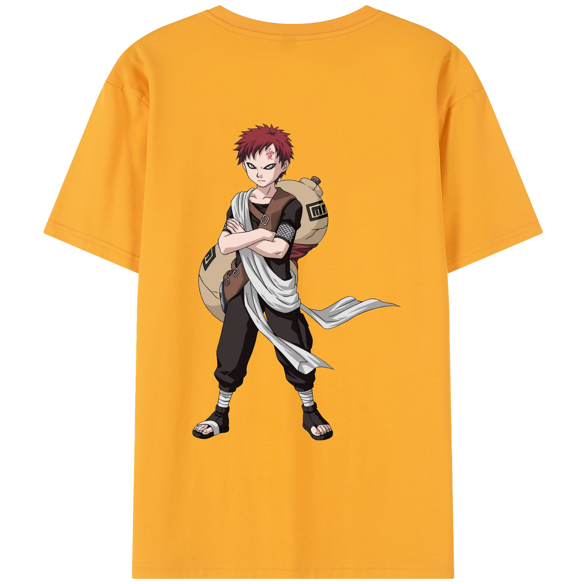 （画像用） NARUTO -ナルト- ガアラ Gaara レディース半袖Tシャツ(バックプリント)