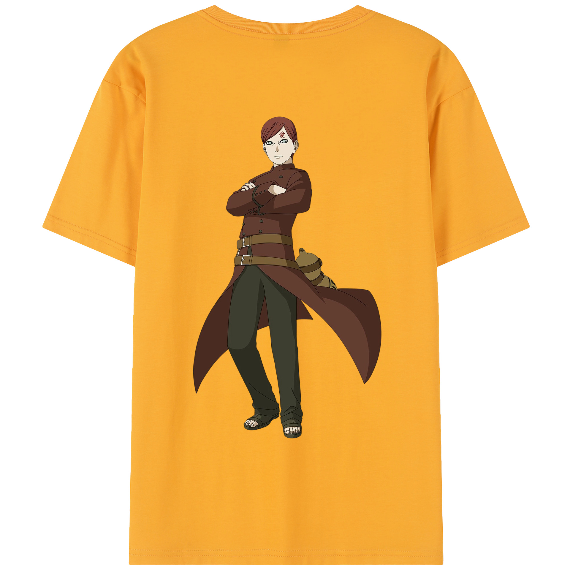 （画像用） NARUTO -ナルト- ガアラ Gaara レディース半袖Tシャツ(バックプリント)