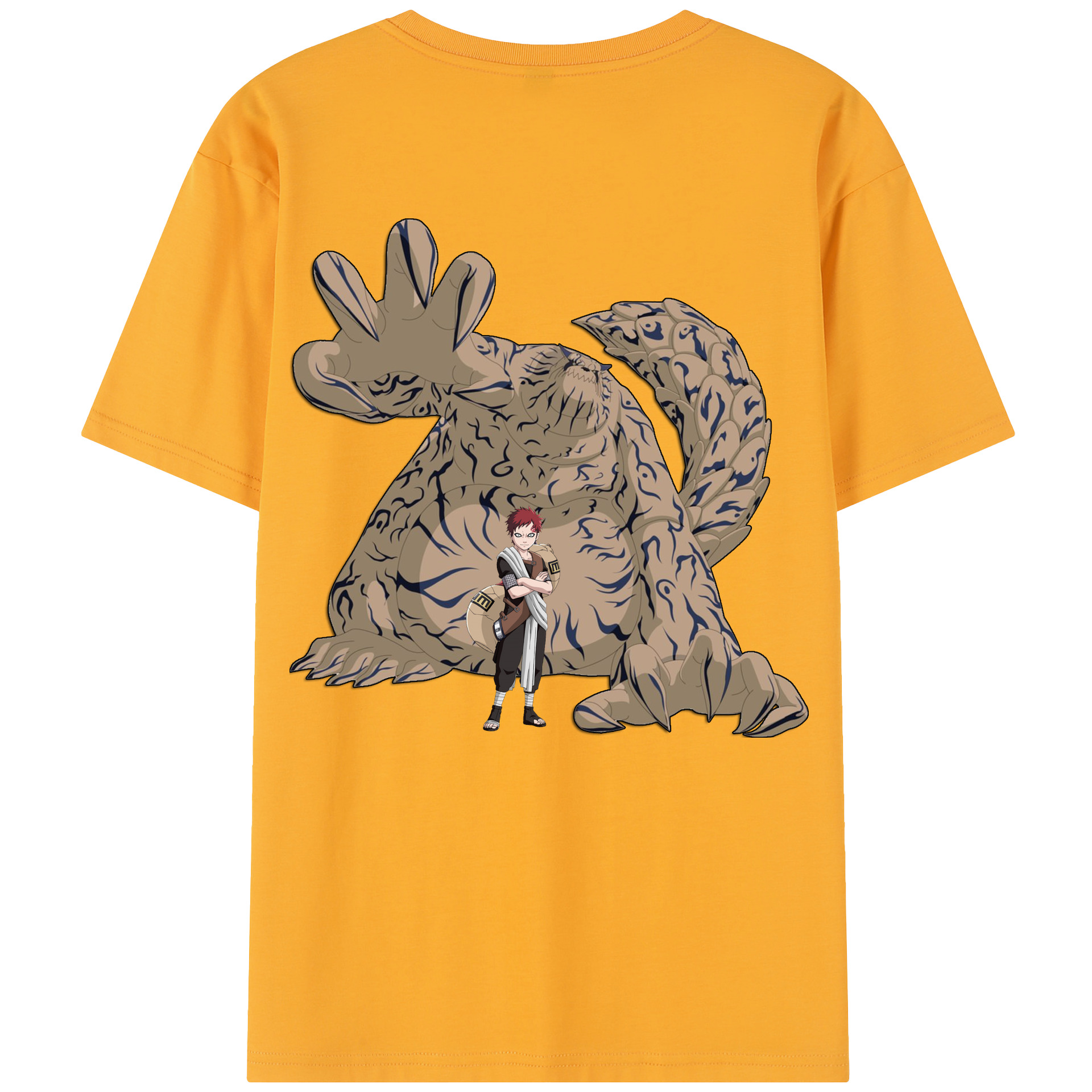 （画像用） NARUTO -ナルト- ガアラ Gaara レディース半袖Tシャツ(バックプリント)