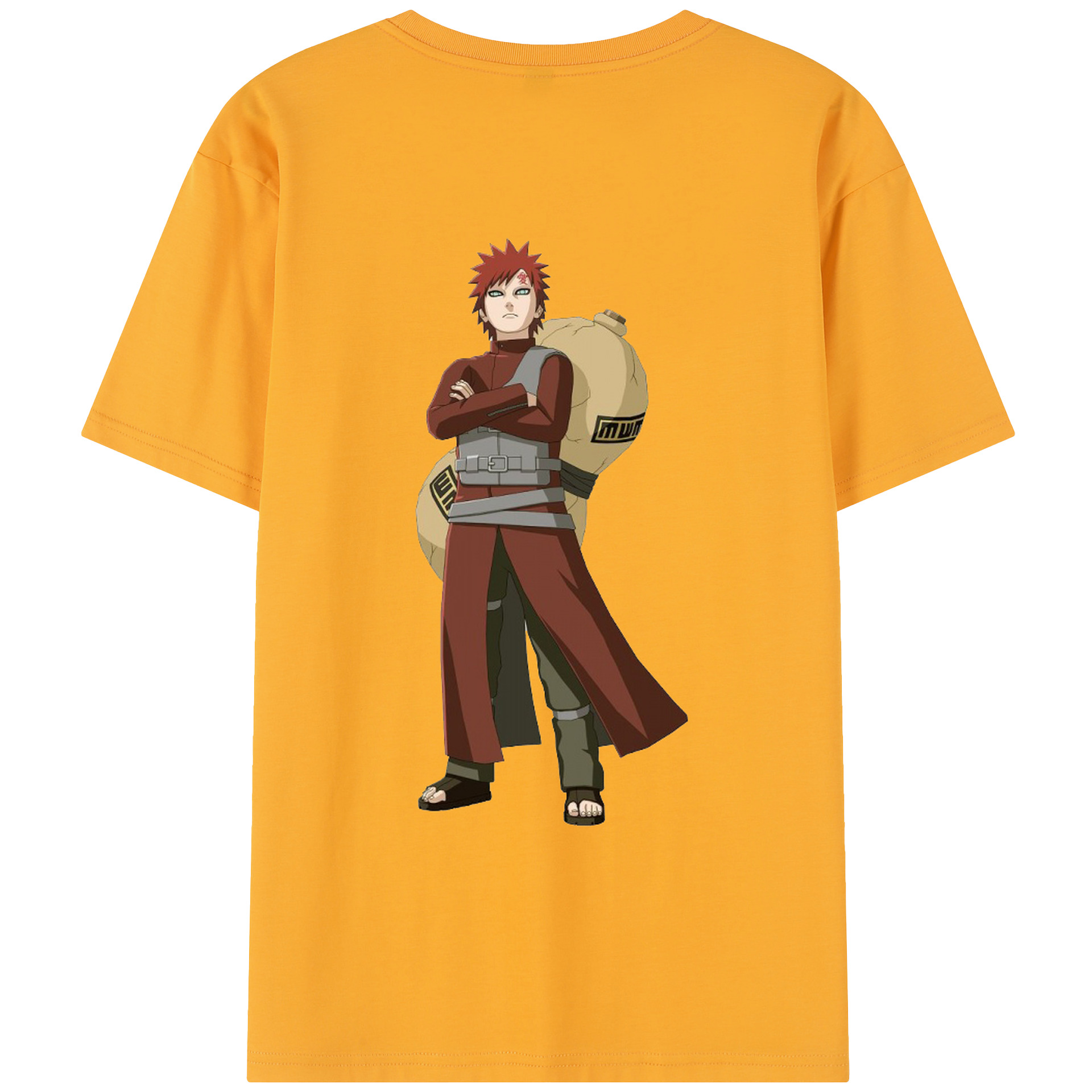 （画像用） NARUTO -ナルト- ガアラ Gaara レディース半袖Tシャツ(バックプリント)