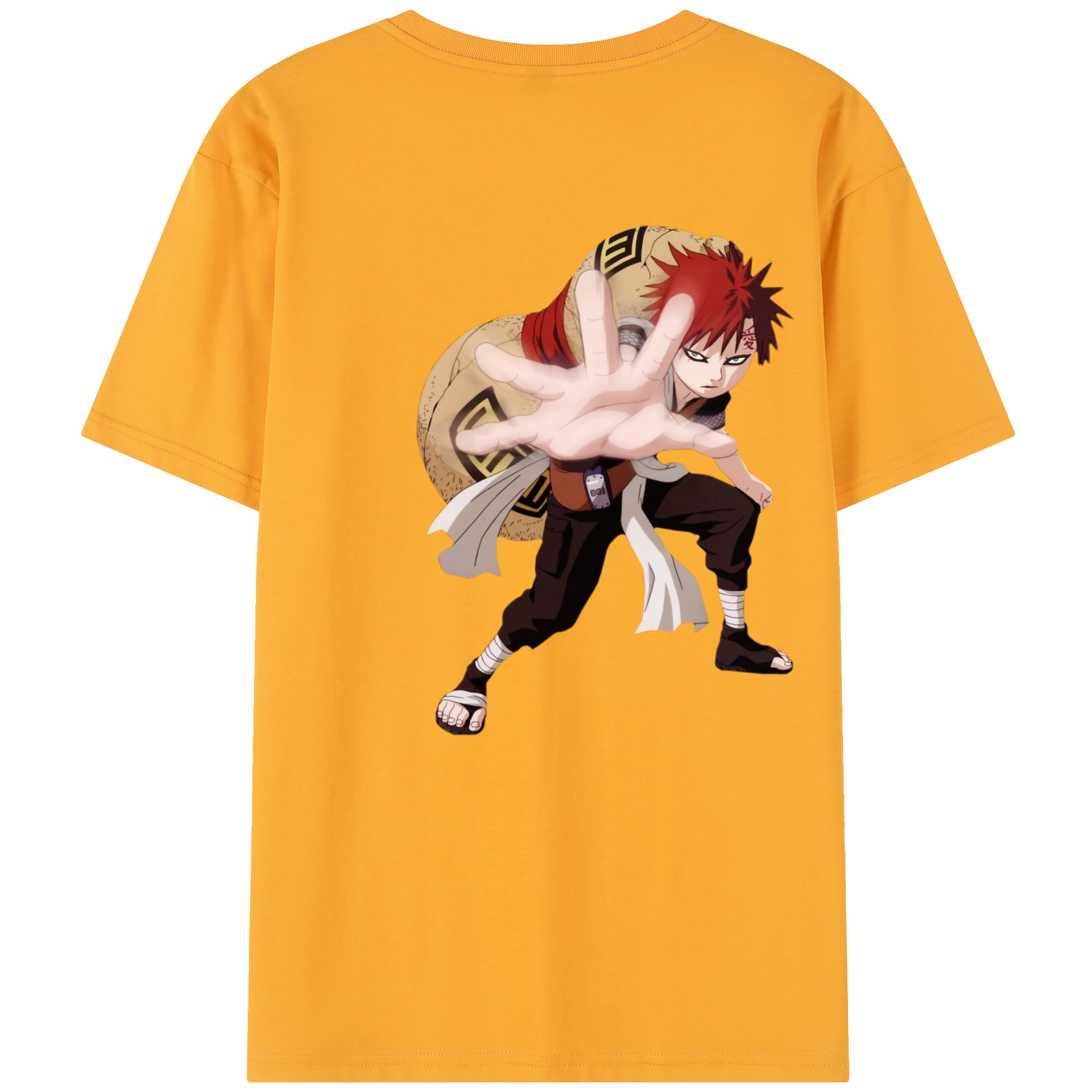 （画像用） NARUTO -ナルト- ガアラ Gaara レディース半袖Tシャツ(バックプリント)