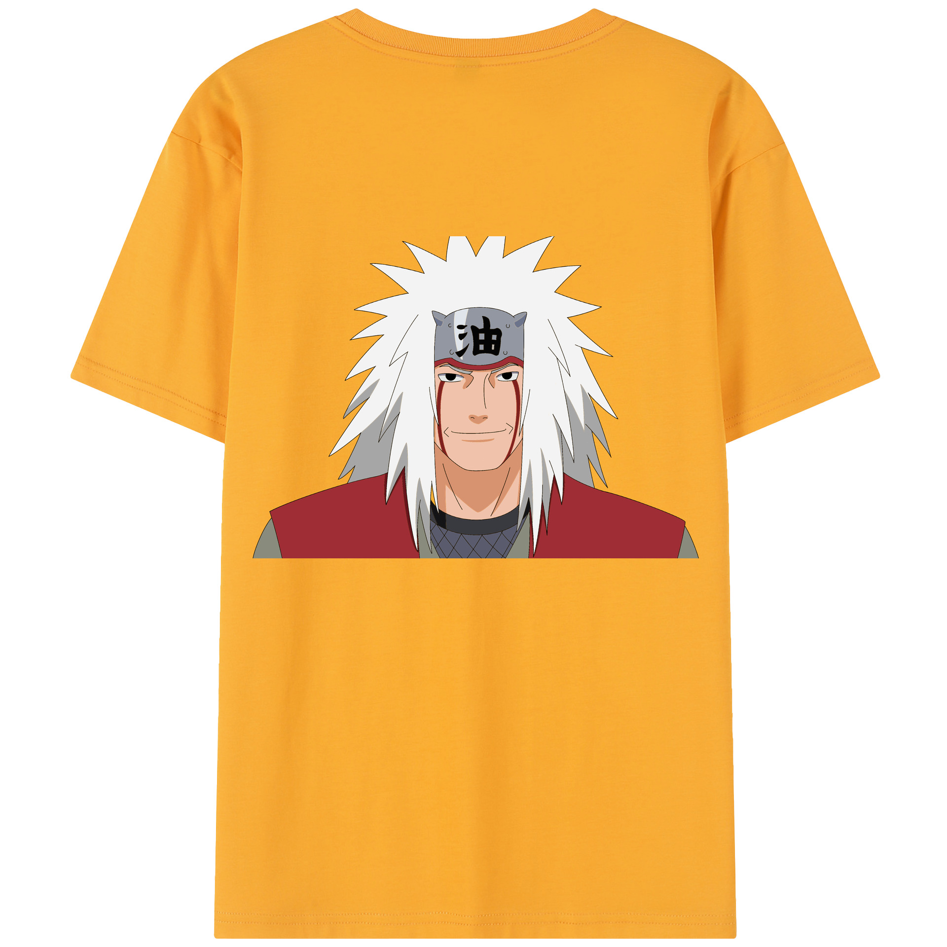 （画像用） NARUTO -ナルト- 自来也（じらいや） Jiraiya レディース半袖Tシャツ(バックプリント)