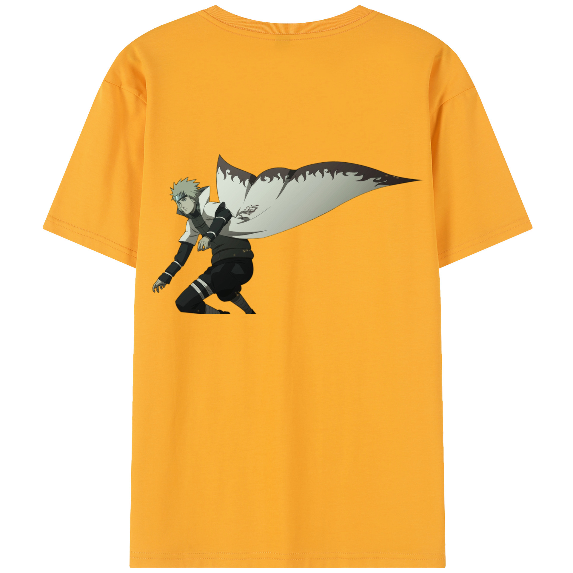 （画像用） NARUTO -ナルト- 波風 ミナト Namikaze Minato レディース半袖Tシャツ(バックプリント)