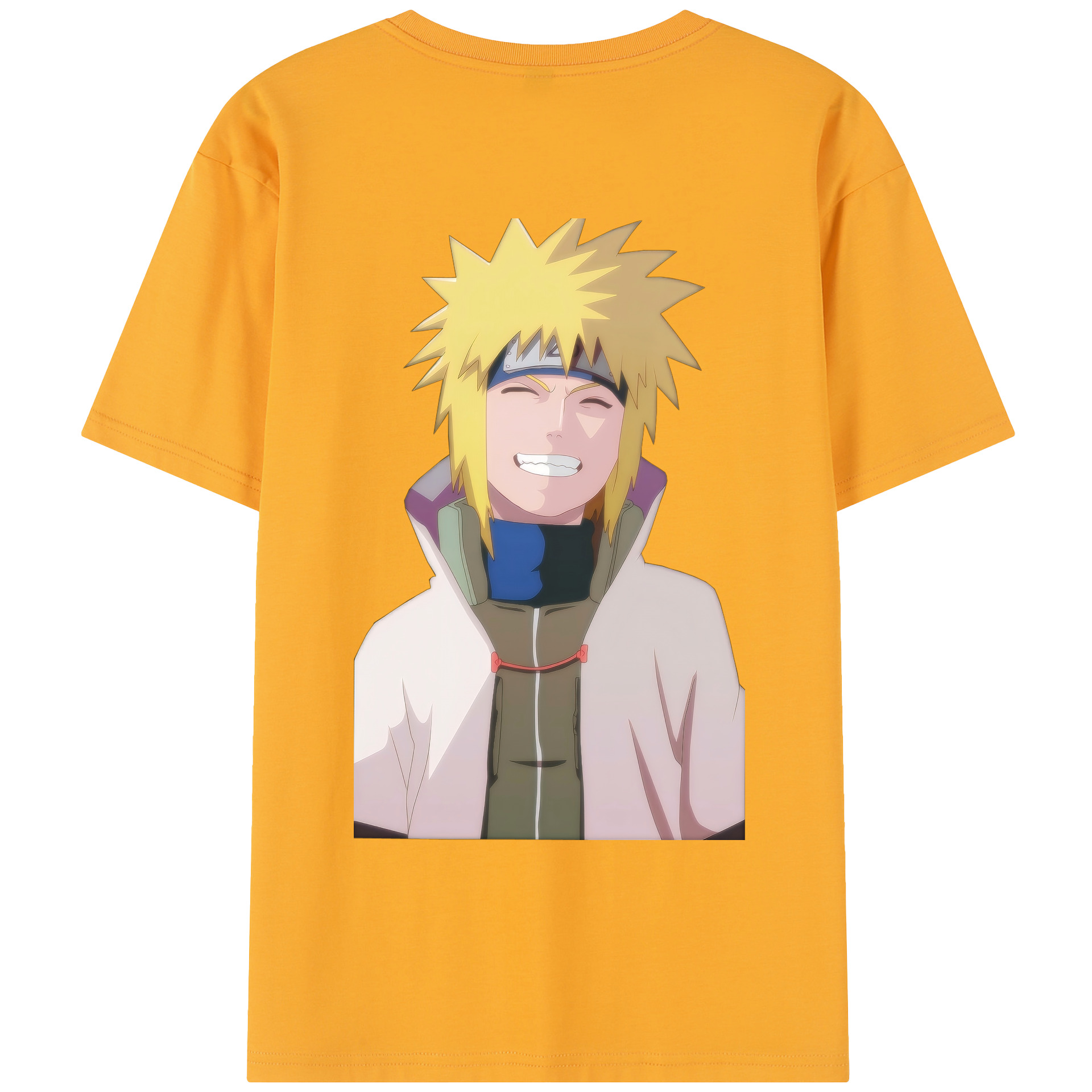 （画像用） NARUTO -ナルト- 波風 ミナト Namikaze Minato レディース半袖Tシャツ(バックプリント)