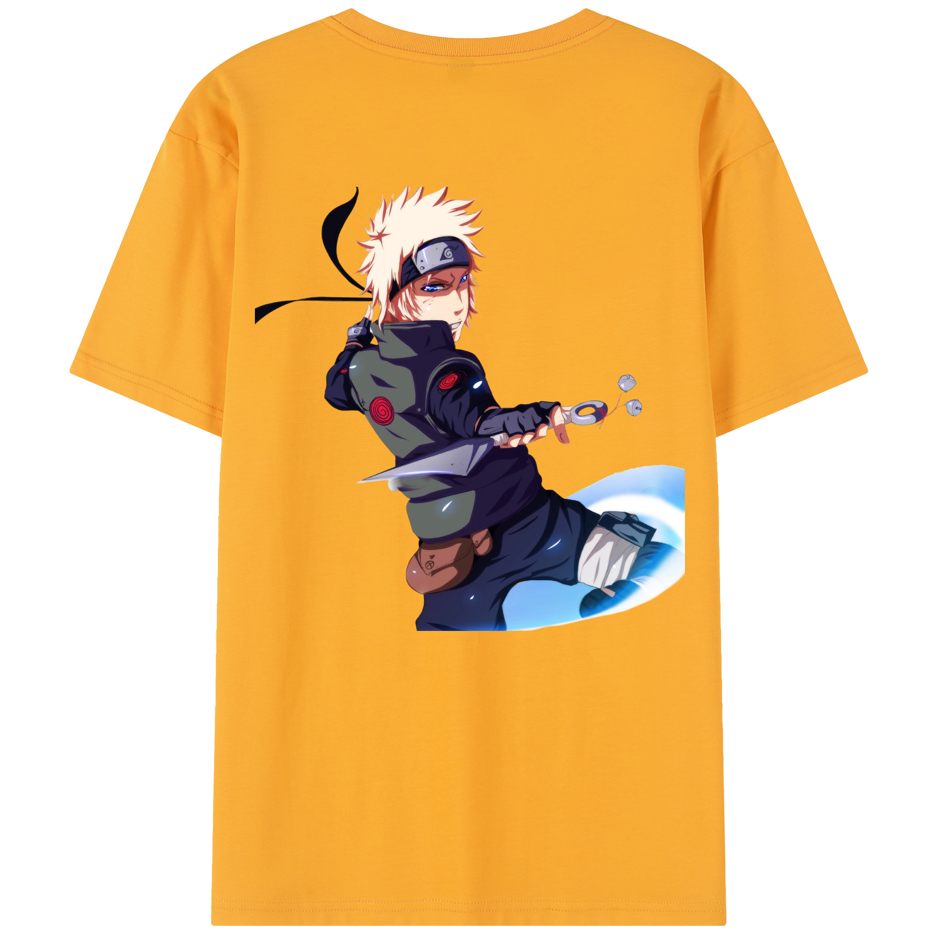 （画像用） NARUTO -ナルト- 波風 ミナト Namikaze Minato レディース半袖Tシャツ(バックプリント)