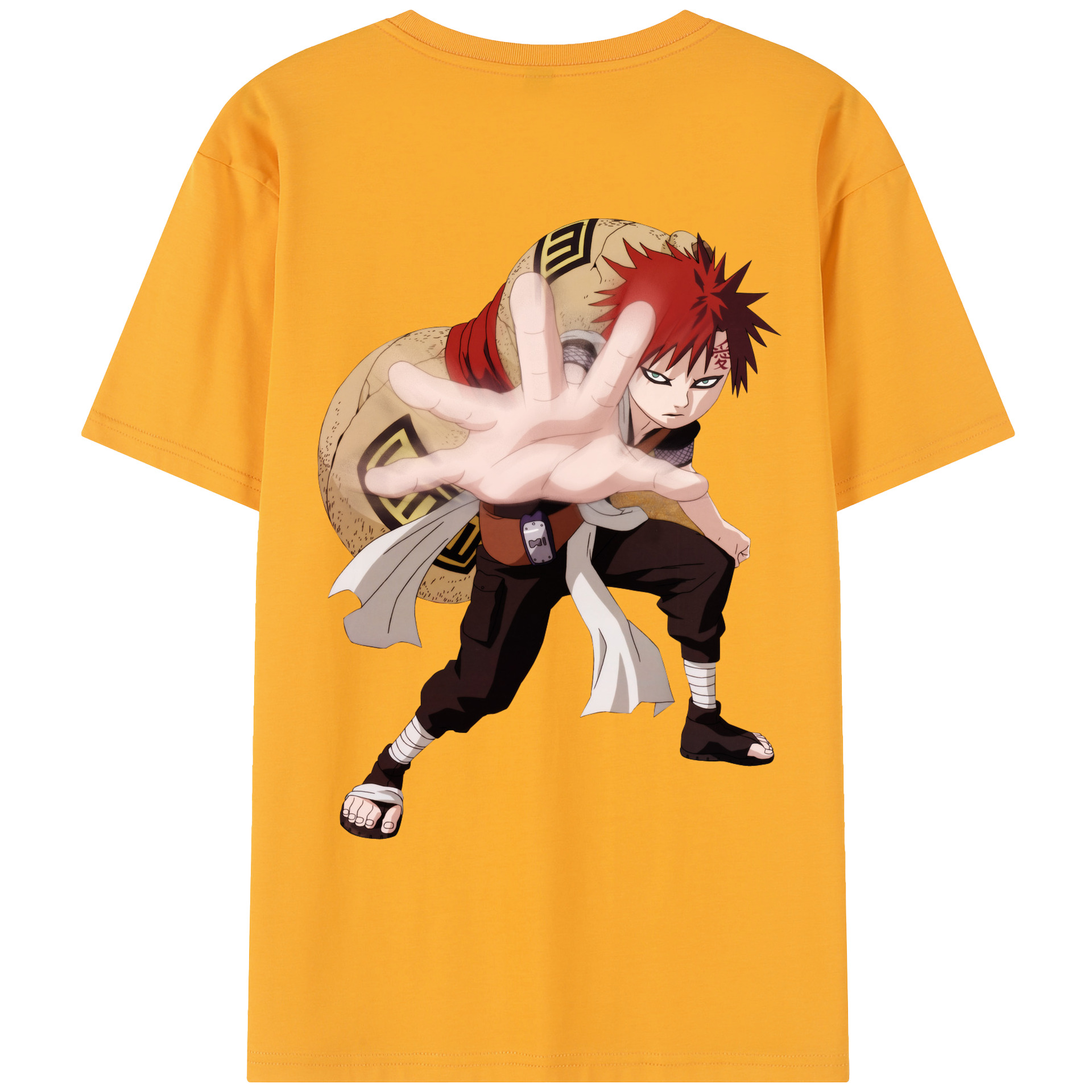 （画像用） NARUTO -ナルト- ガアラ Gaara レディース半袖Tシャツ(バックプリント)