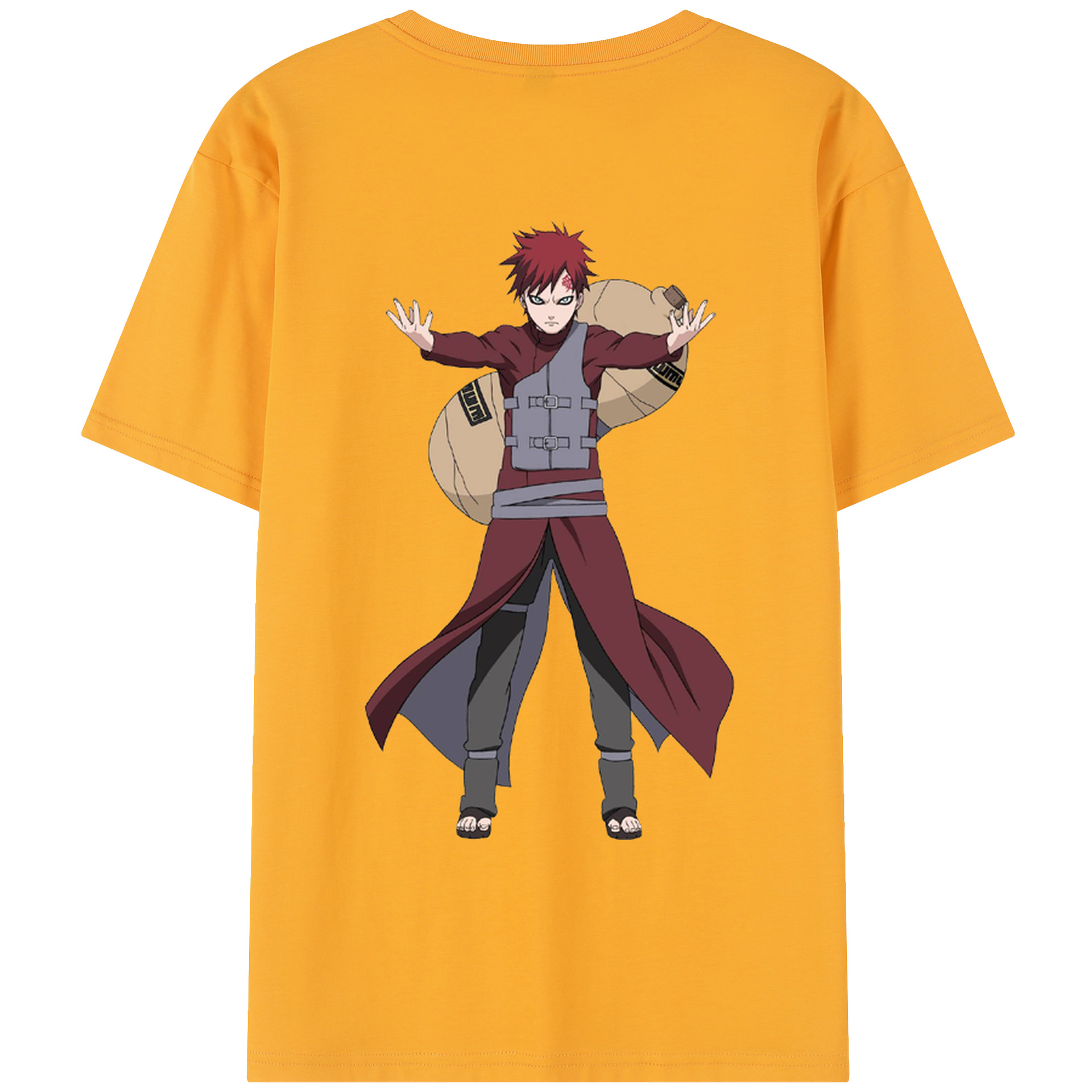 （画像用） NARUTO -ナルト- ガアラ Gaara レディース半袖Tシャツ(バックプリント)
