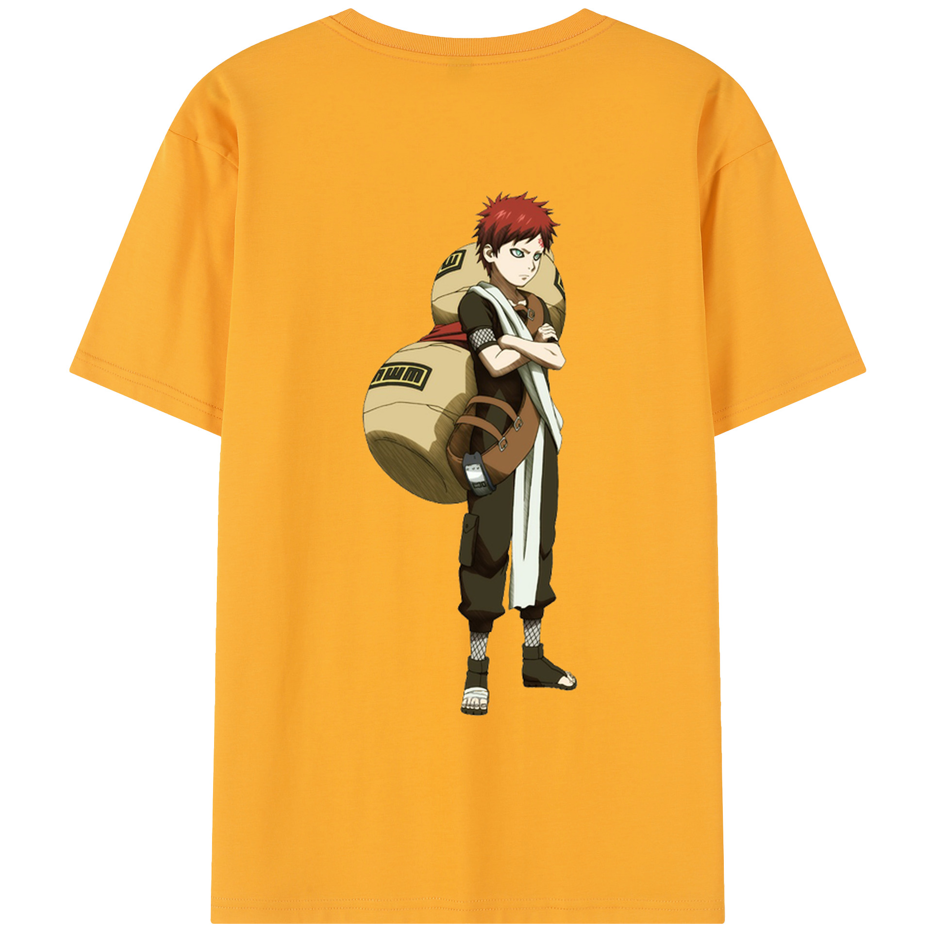 （画像用） NARUTO -ナルト- ガアラ Gaara レディース半袖Tシャツ(バックプリント)