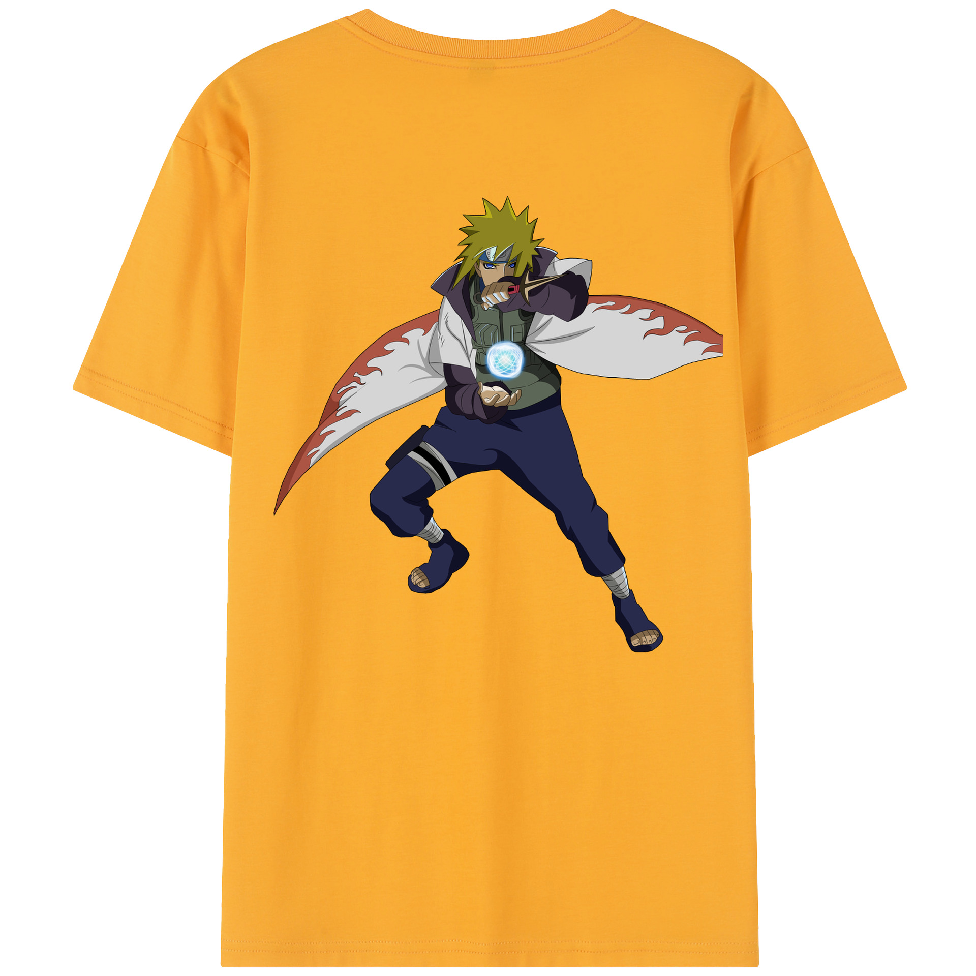 （画像用） NARUTO -ナルト- 波風 ミナト Namikaze Minato レディース半袖Tシャツ(バックプリント)