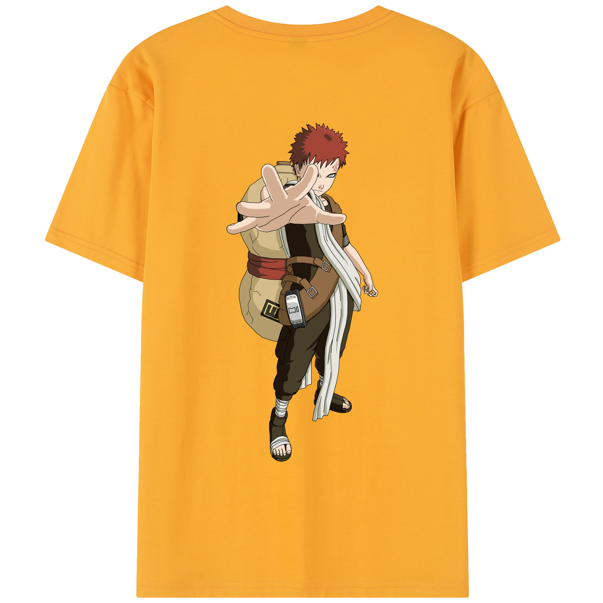 （画像用） NARUTO -ナルト- ガアラ Gaara レディース半袖Tシャツ(バックプリント)