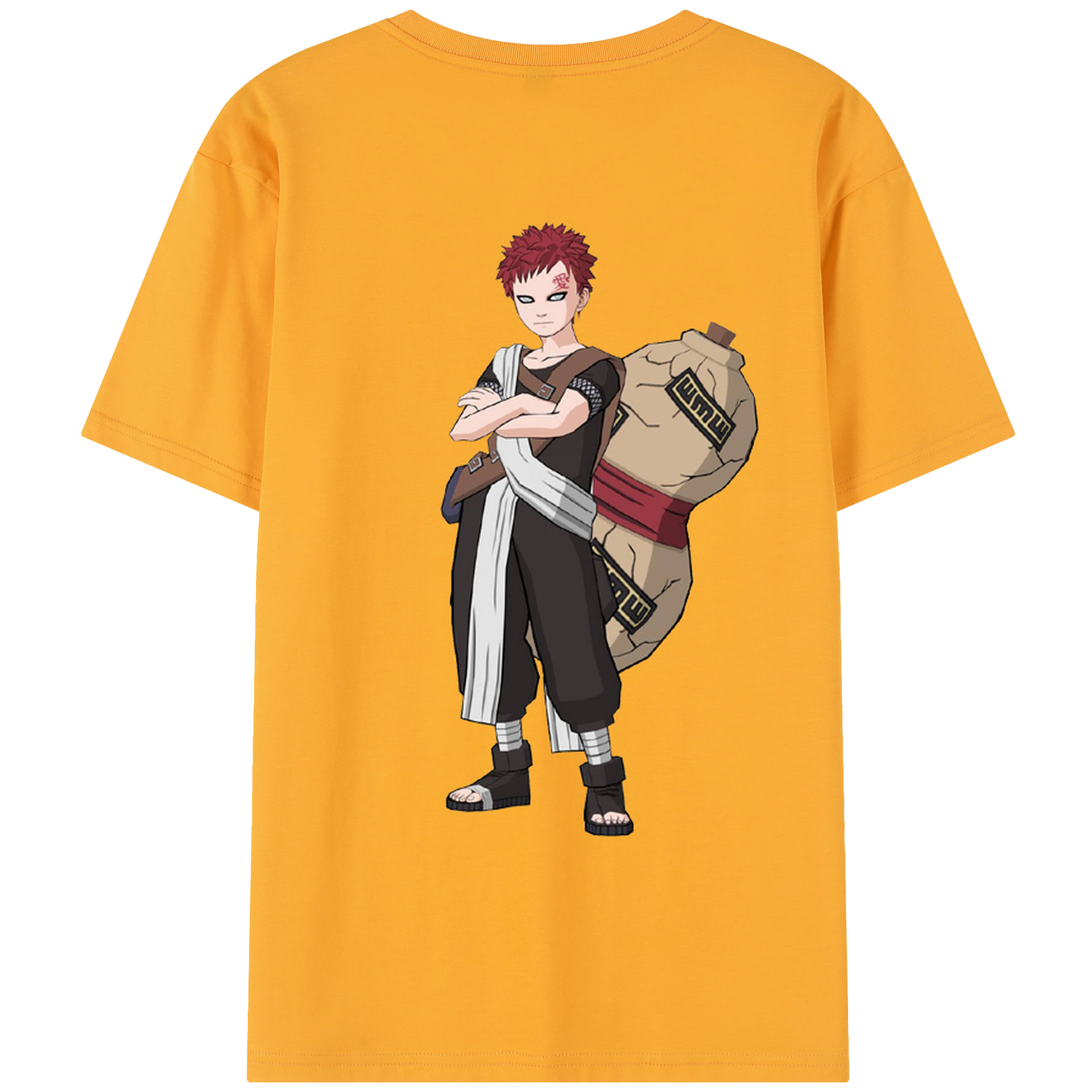 （画像用） NARUTO -ナルト- ガアラ Gaara レディース半袖Tシャツ(バックプリント)