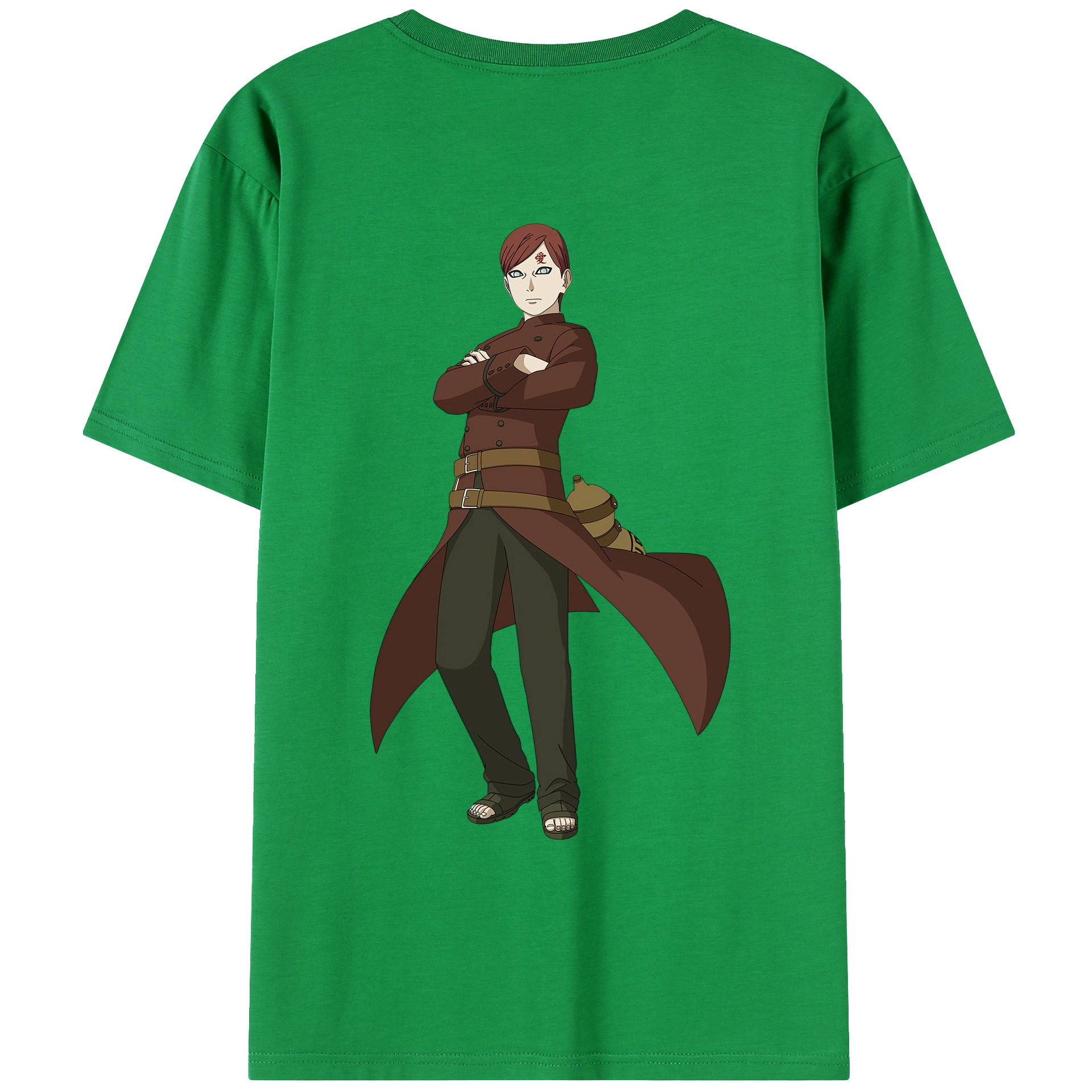 （画像用） NARUTO -ナルト- ガアラ Gaara レディース半袖Tシャツ(バックプリント)