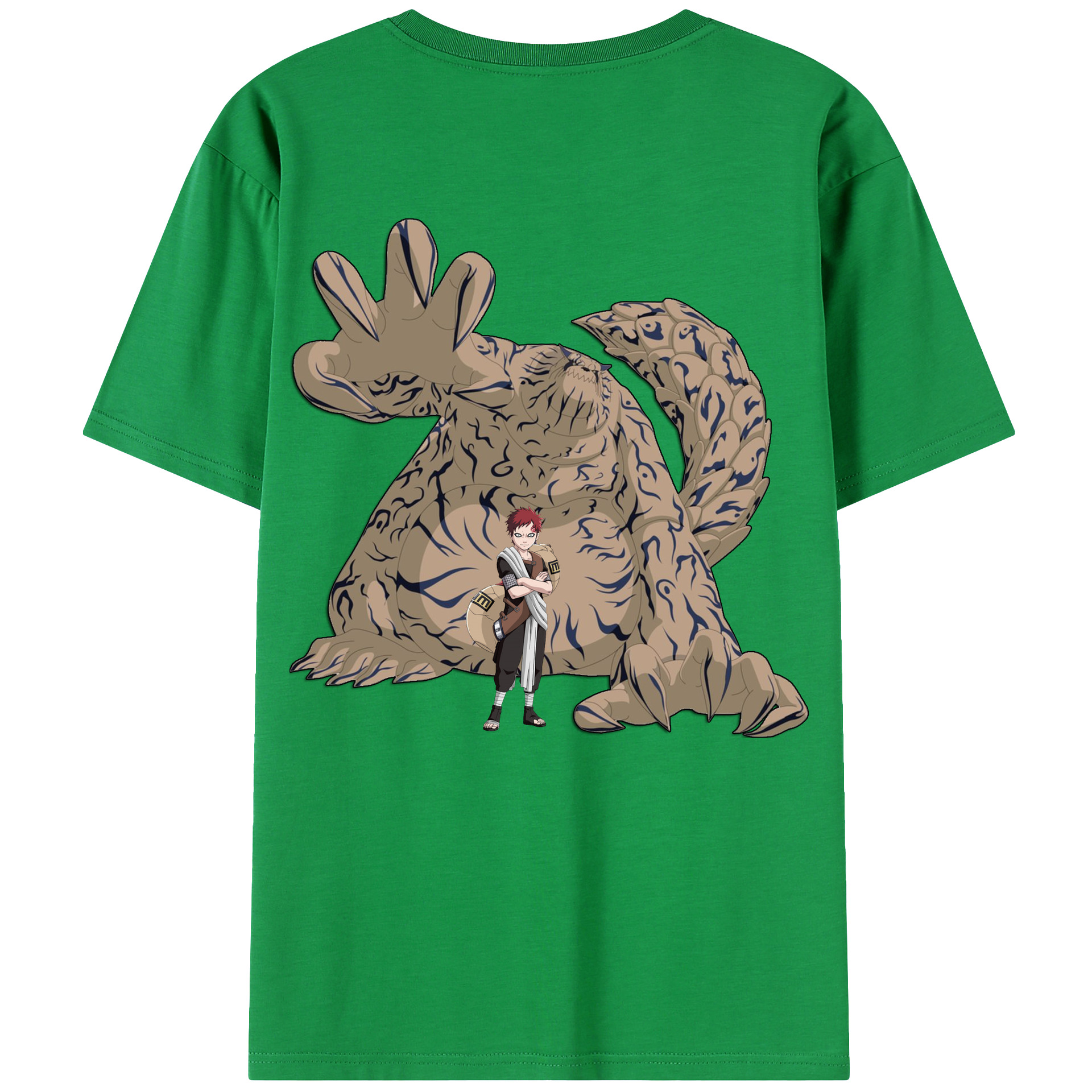 （画像用） NARUTO -ナルト- ガアラ Gaara レディース半袖Tシャツ(バックプリント)
