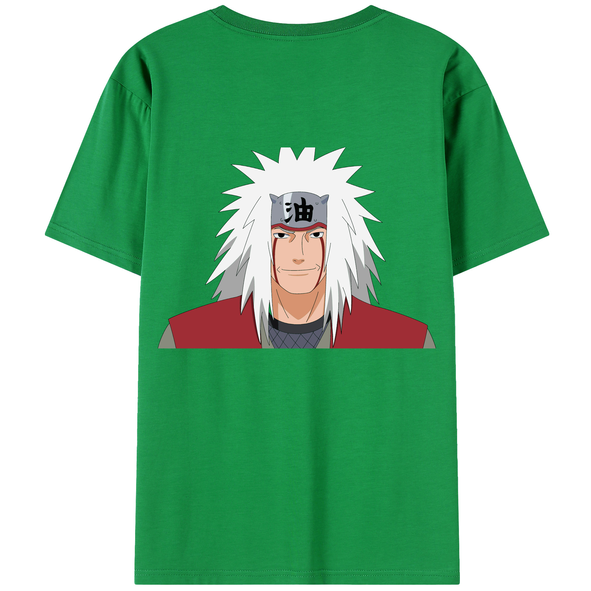 （画像用） NARUTO -ナルト- 自来也（じらいや） Jiraiya レディース半袖Tシャツ(バックプリント)