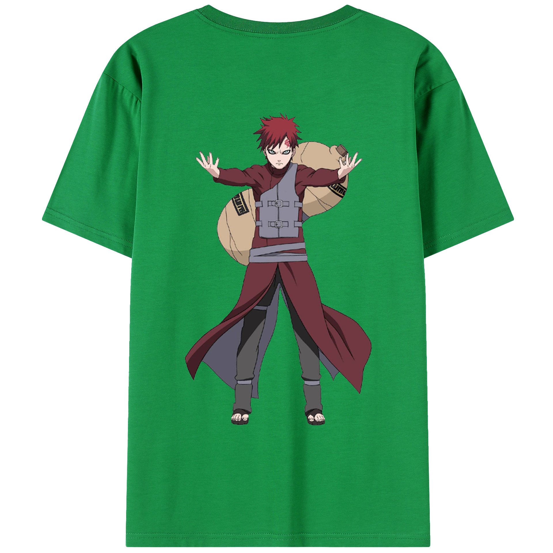 （画像用） NARUTO -ナルト- ガアラ Gaara レディース半袖Tシャツ(バックプリント)