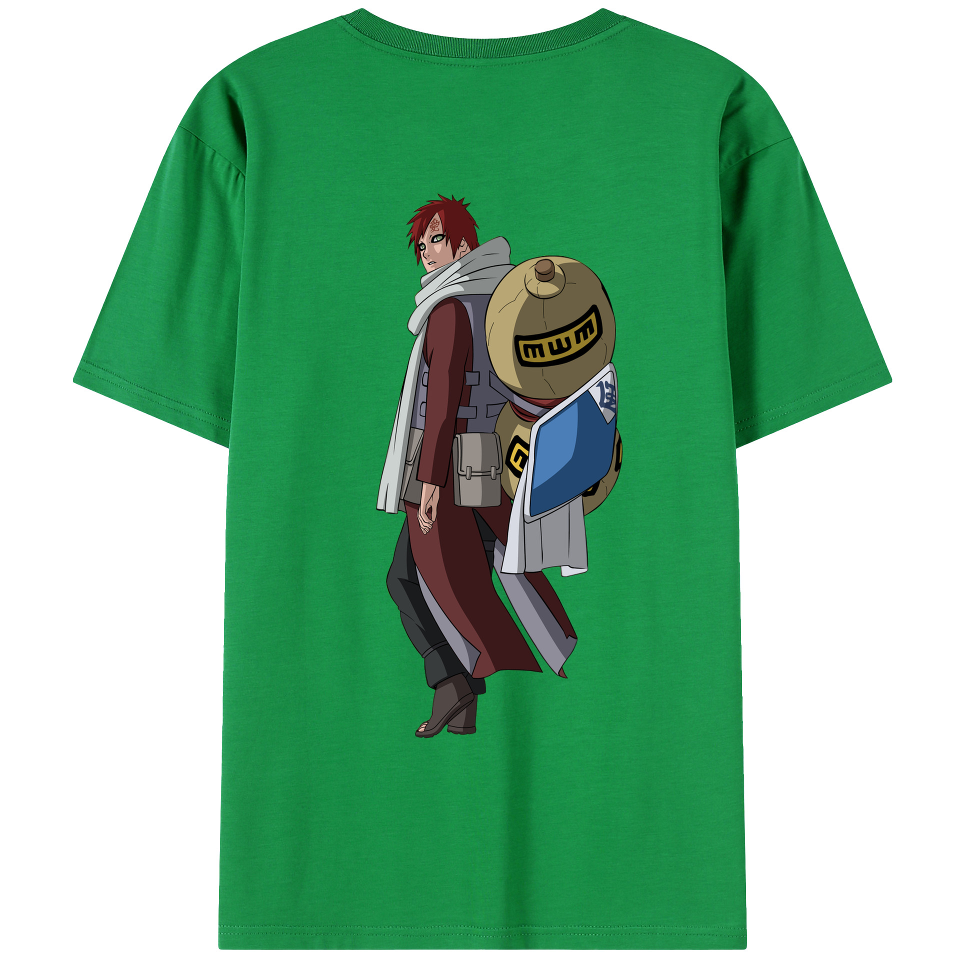 （画像用） NARUTO -ナルト- ガアラ Gaara レディース半袖Tシャツ(バックプリント)