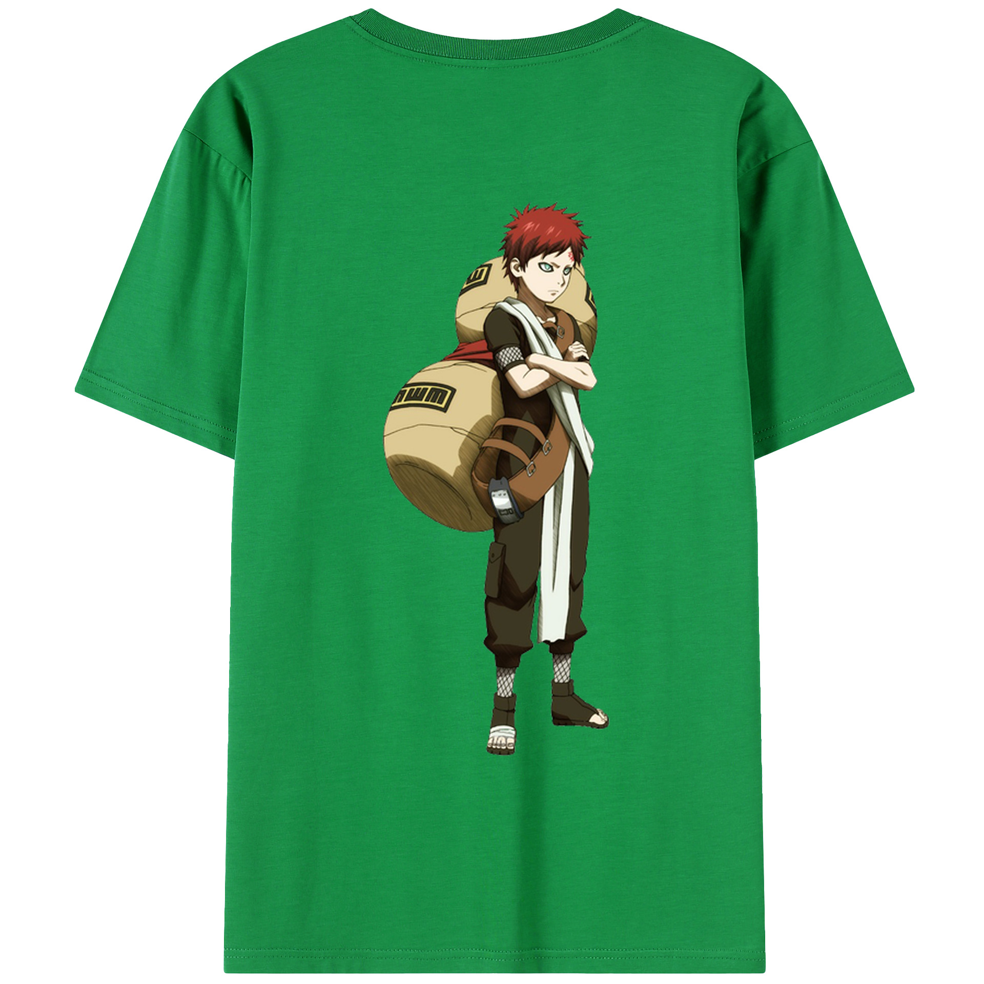 （画像用） NARUTO -ナルト- ガアラ Gaara レディース半袖Tシャツ(バックプリント)