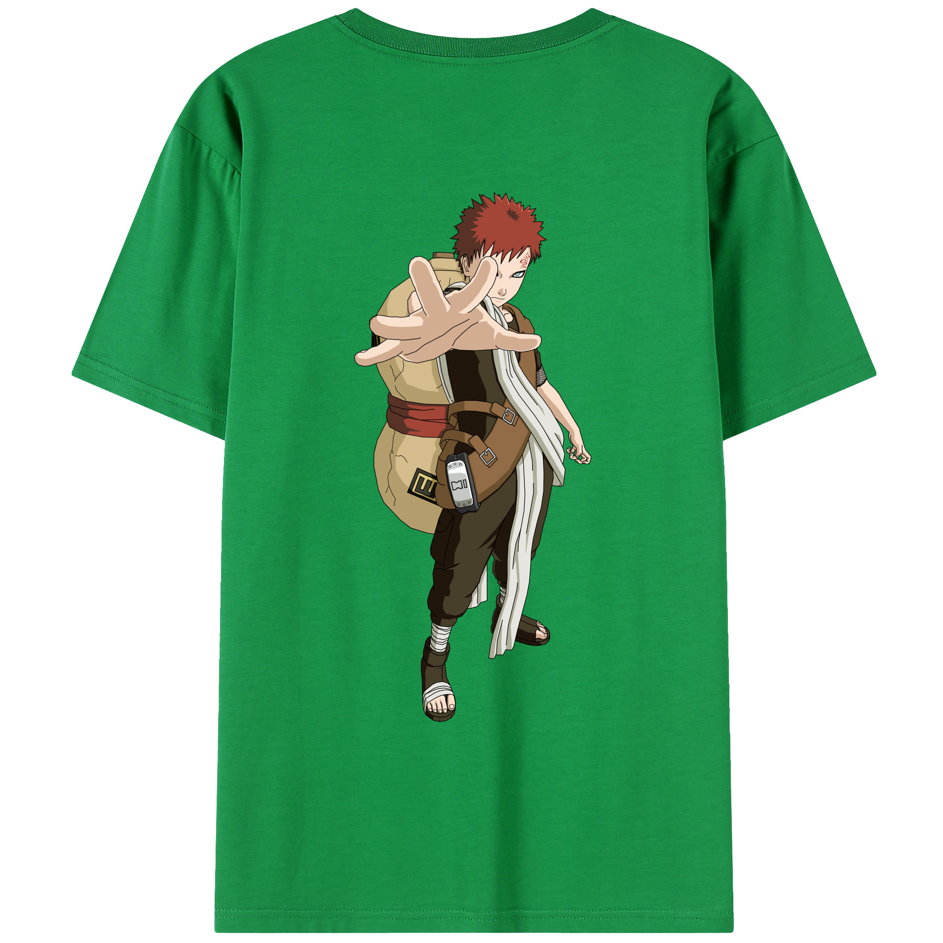 （画像用） NARUTO -ナルト- ガアラ Gaara レディース半袖Tシャツ(バックプリント)