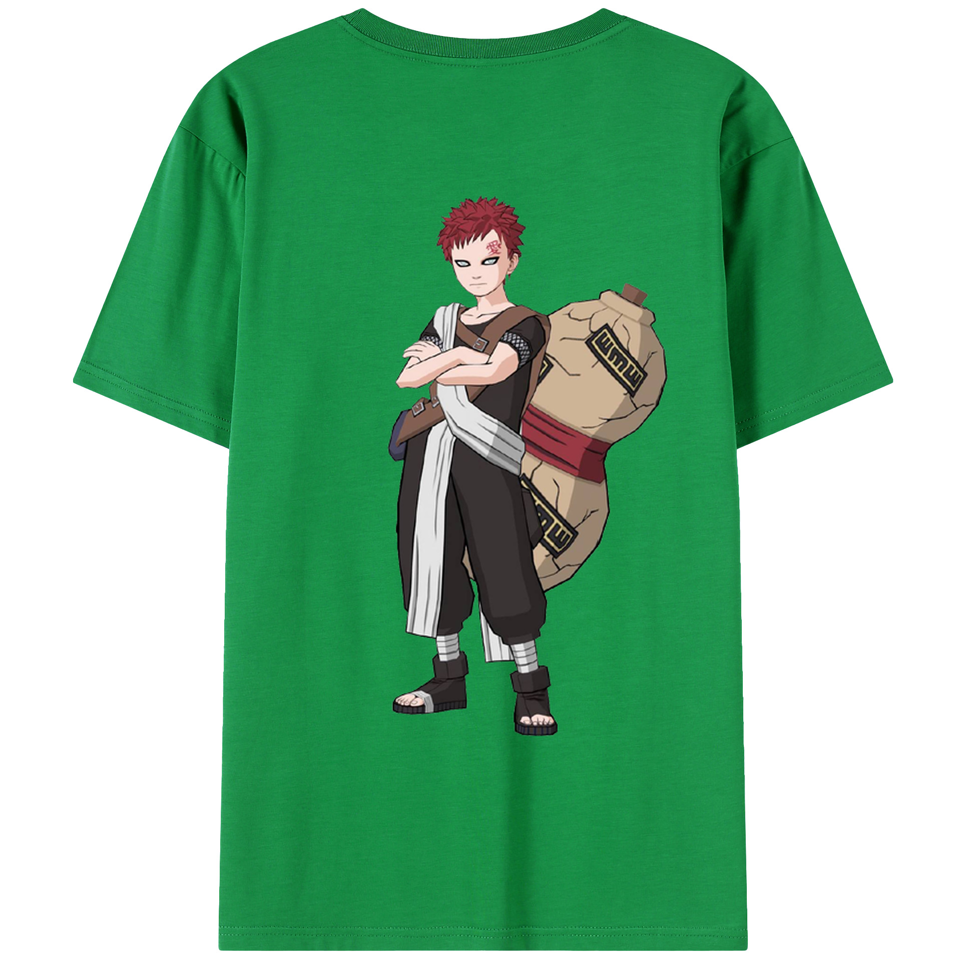 （画像用） NARUTO -ナルト- ガアラ Gaara レディース半袖Tシャツ(バックプリント)