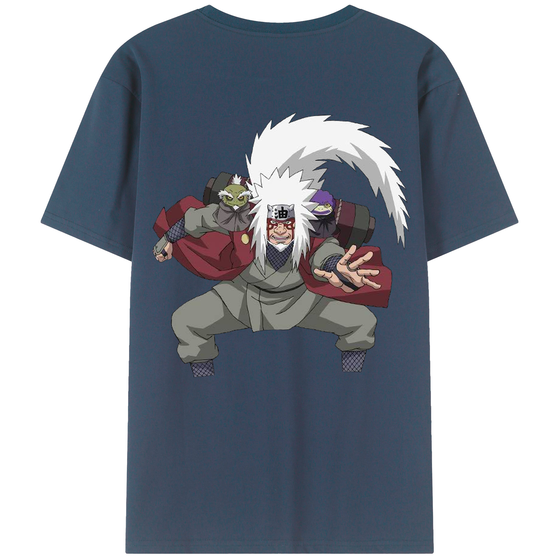 （画像用） NARUTO -ナルト- 自来也（じらいや） Jiraiya レディース半袖Tシャツ(バックプリント)