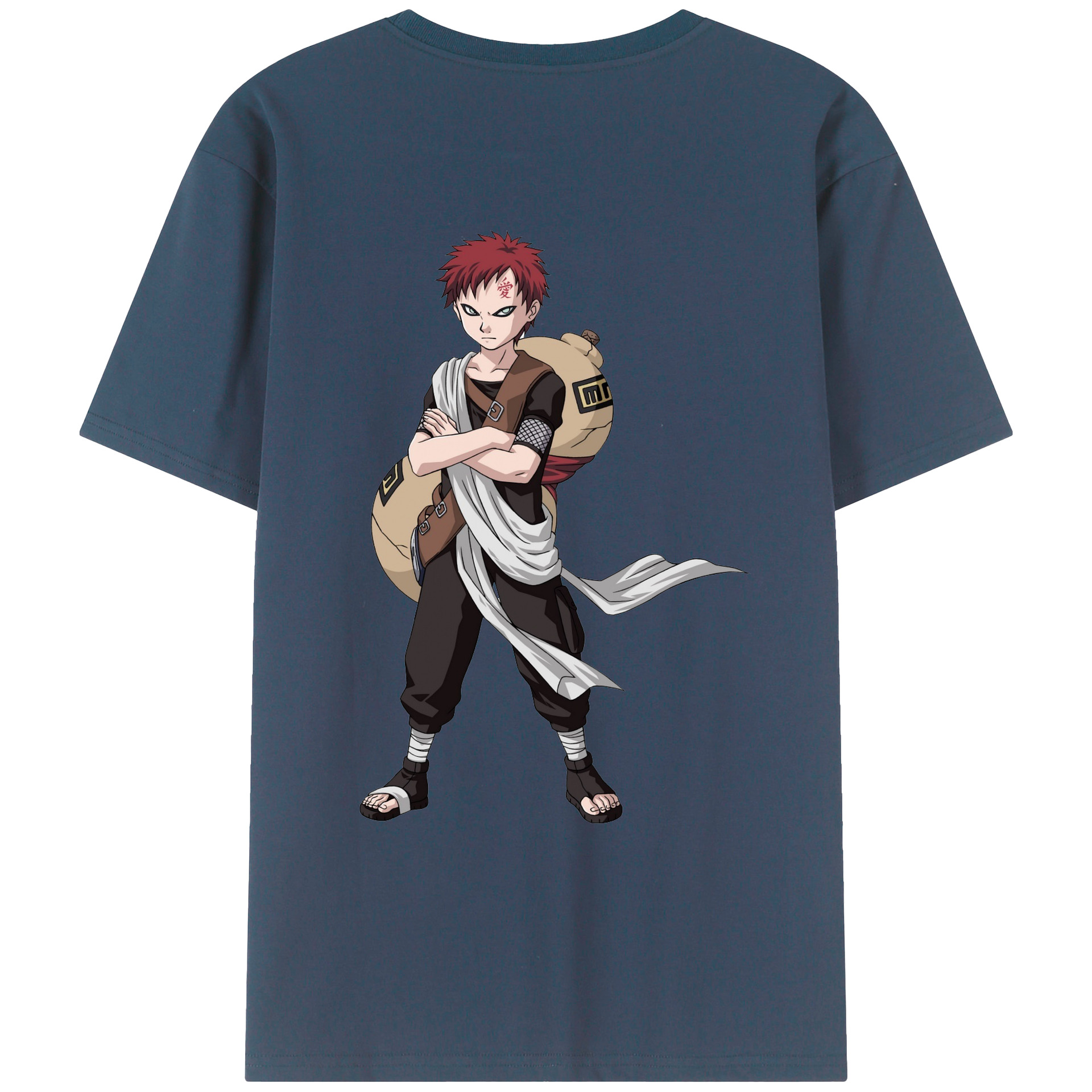 （画像用） NARUTO -ナルト- ガアラ Gaara レディース半袖Tシャツ(バックプリント)