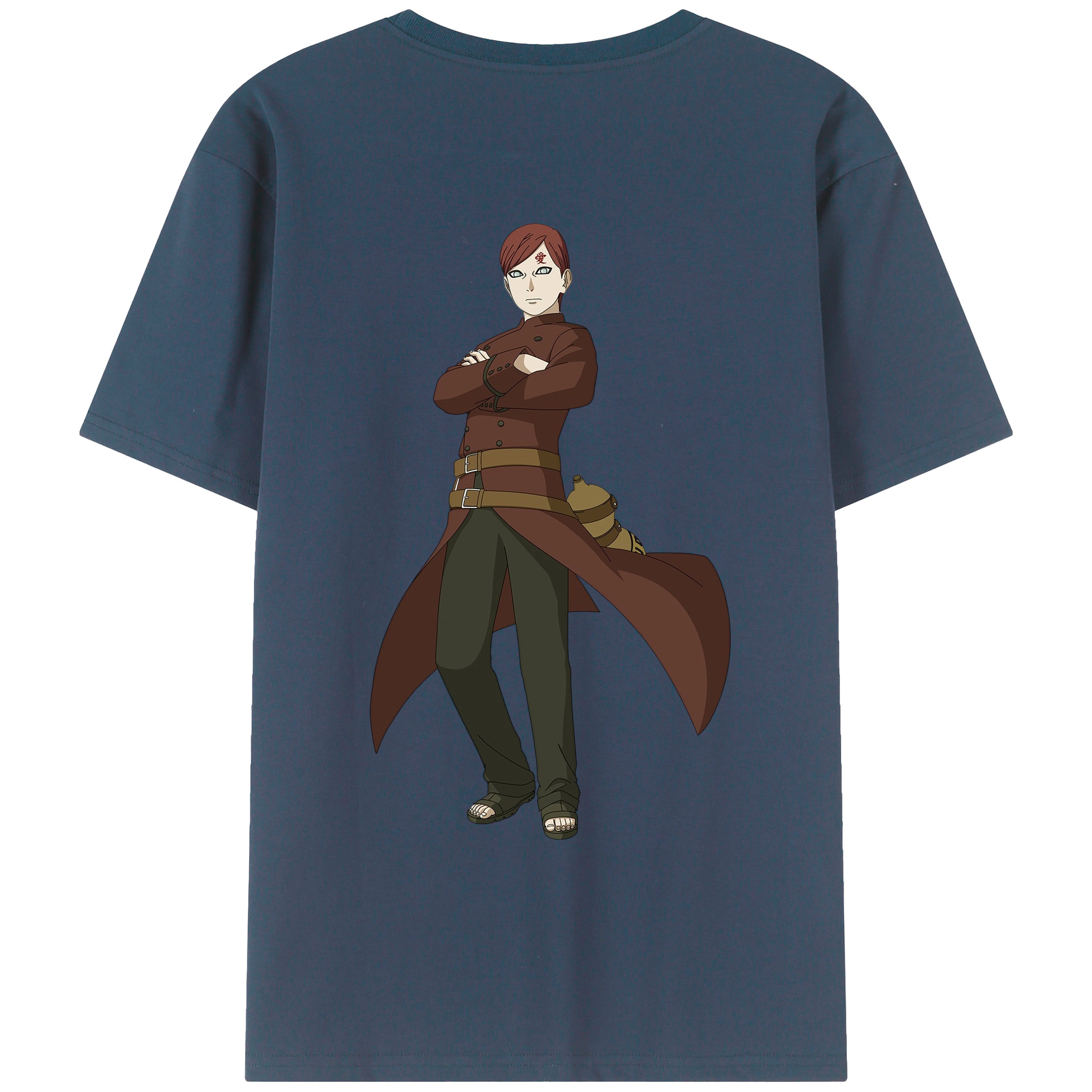 （画像用） NARUTO -ナルト- ガアラ Gaara レディース半袖Tシャツ(バックプリント)