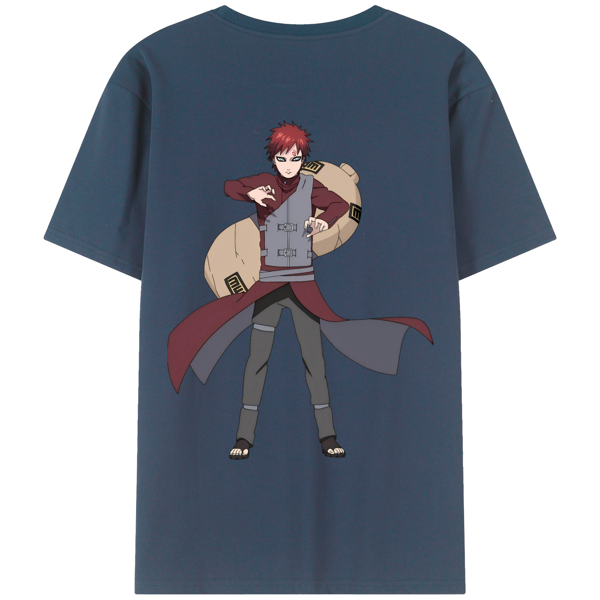 （画像用） NARUTO -ナルト- ガアラ Gaara レディース半袖Tシャツ(バックプリント)
