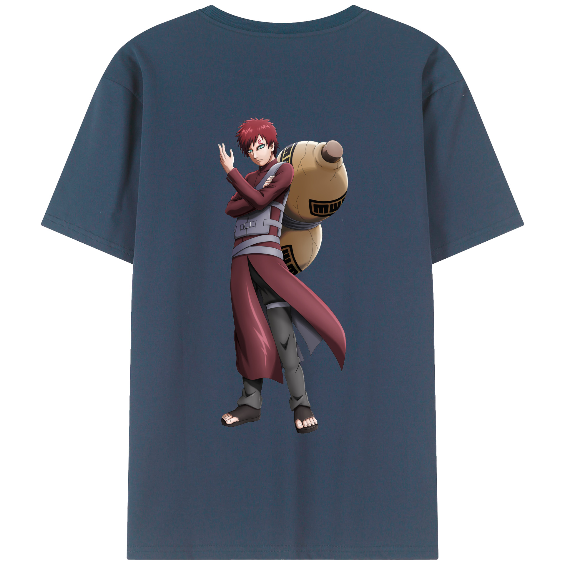 （画像用） NARUTO -ナルト- ガアラ Gaara レディース半袖Tシャツ(バックプリント)