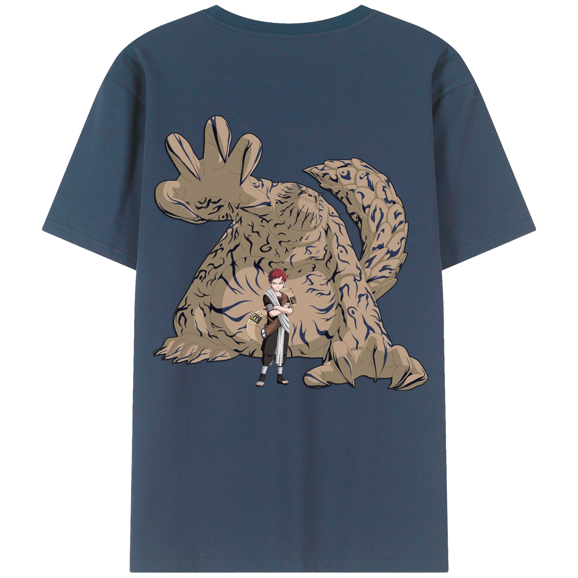 （画像用） NARUTO -ナルト- ガアラ Gaara レディース半袖Tシャツ(バックプリント)