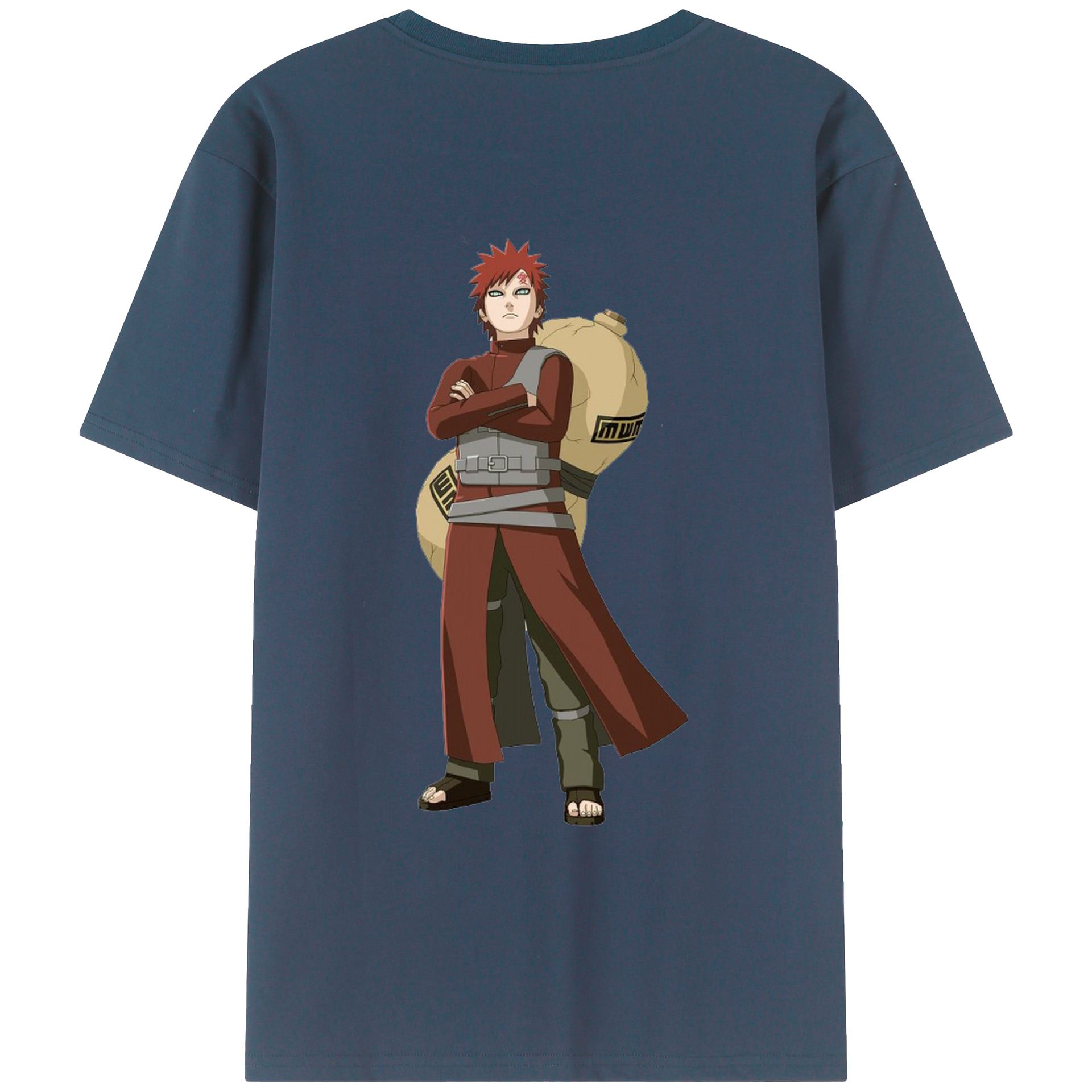 （画像用） NARUTO -ナルト- ガアラ Gaara レディース半袖Tシャツ(バックプリント)