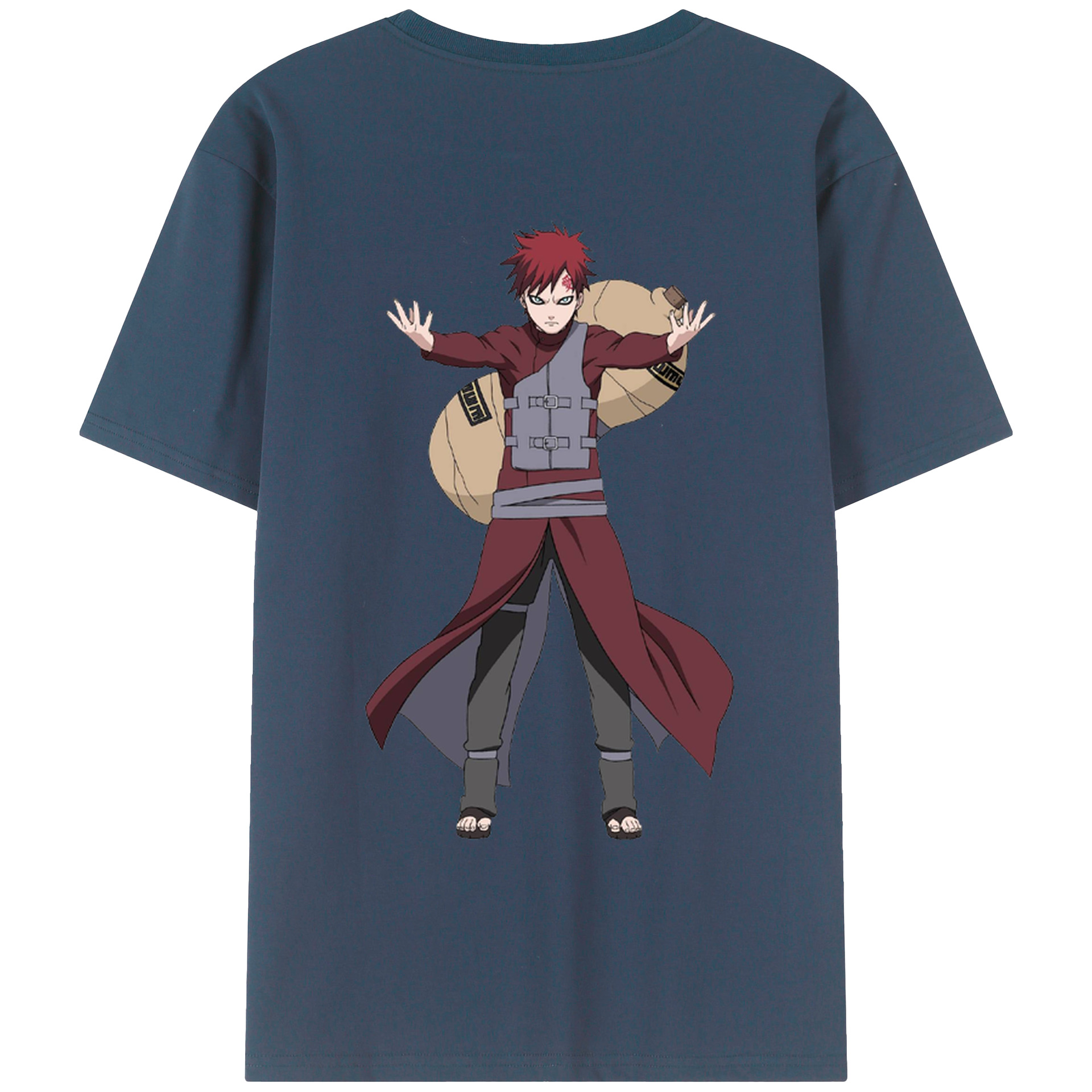 （画像用） NARUTO -ナルト- ガアラ Gaara レディース半袖Tシャツ(バックプリント)