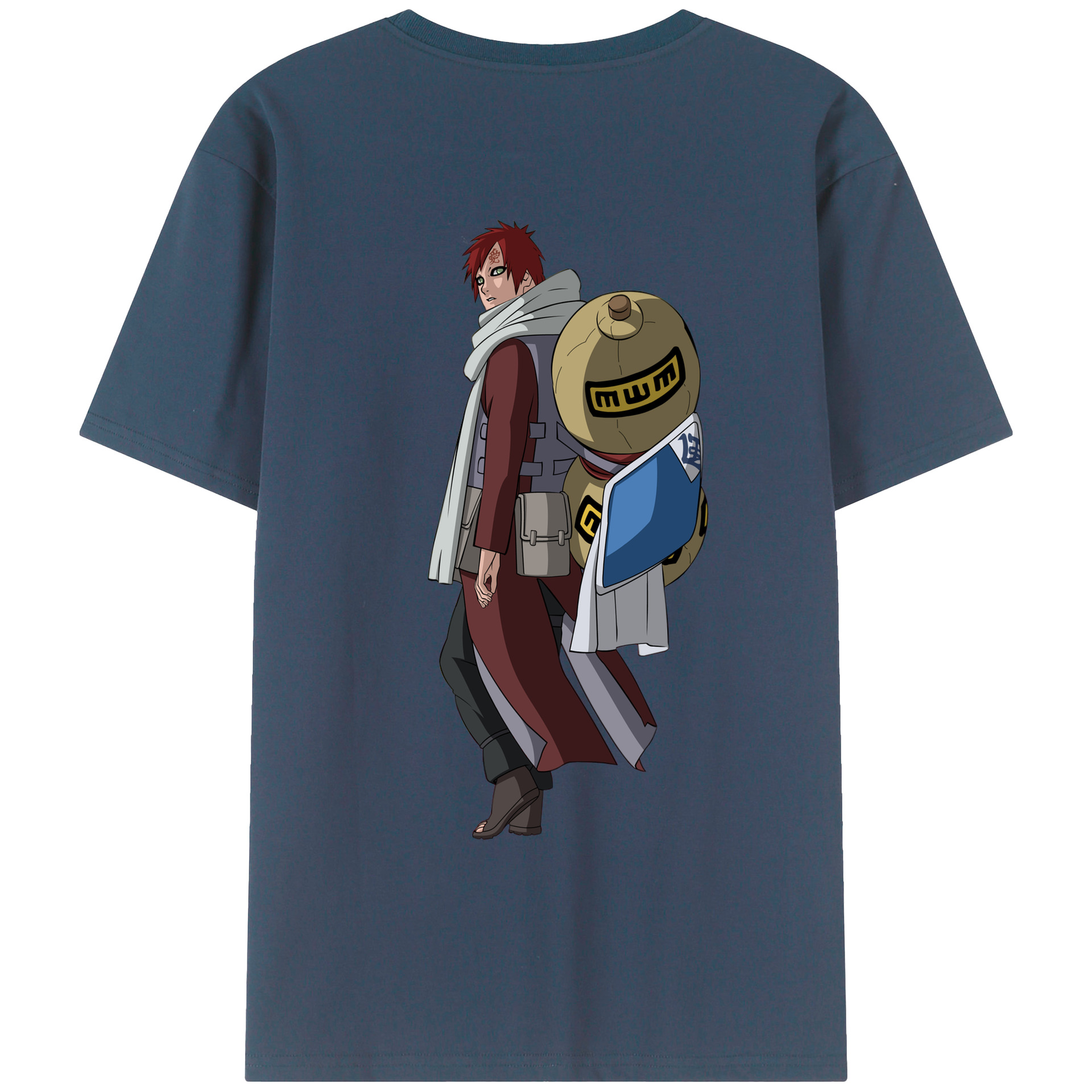（画像用） NARUTO -ナルト- ガアラ Gaara レディース半袖Tシャツ(バックプリント)