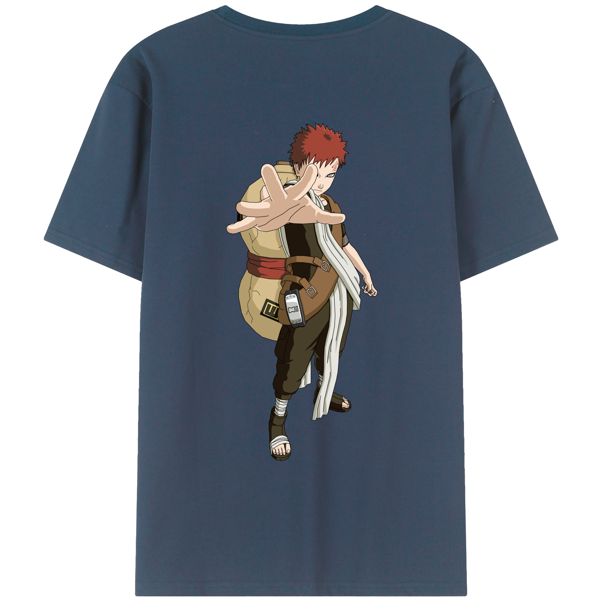 （画像用） NARUTO -ナルト- ガアラ Gaara レディース半袖Tシャツ(バックプリント)