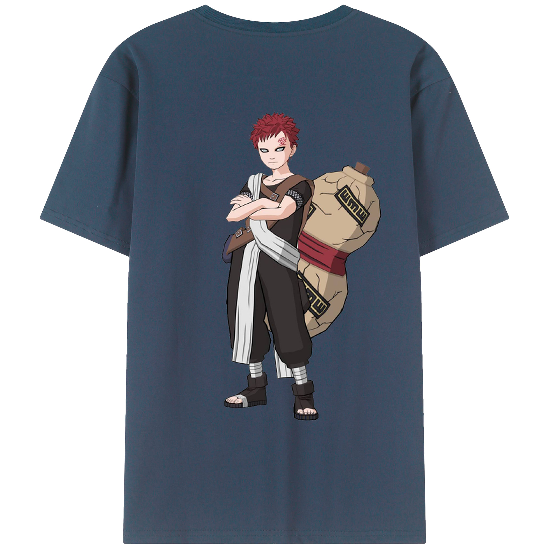 （画像用） NARUTO -ナルト- ガアラ Gaara レディース半袖Tシャツ(バックプリント)