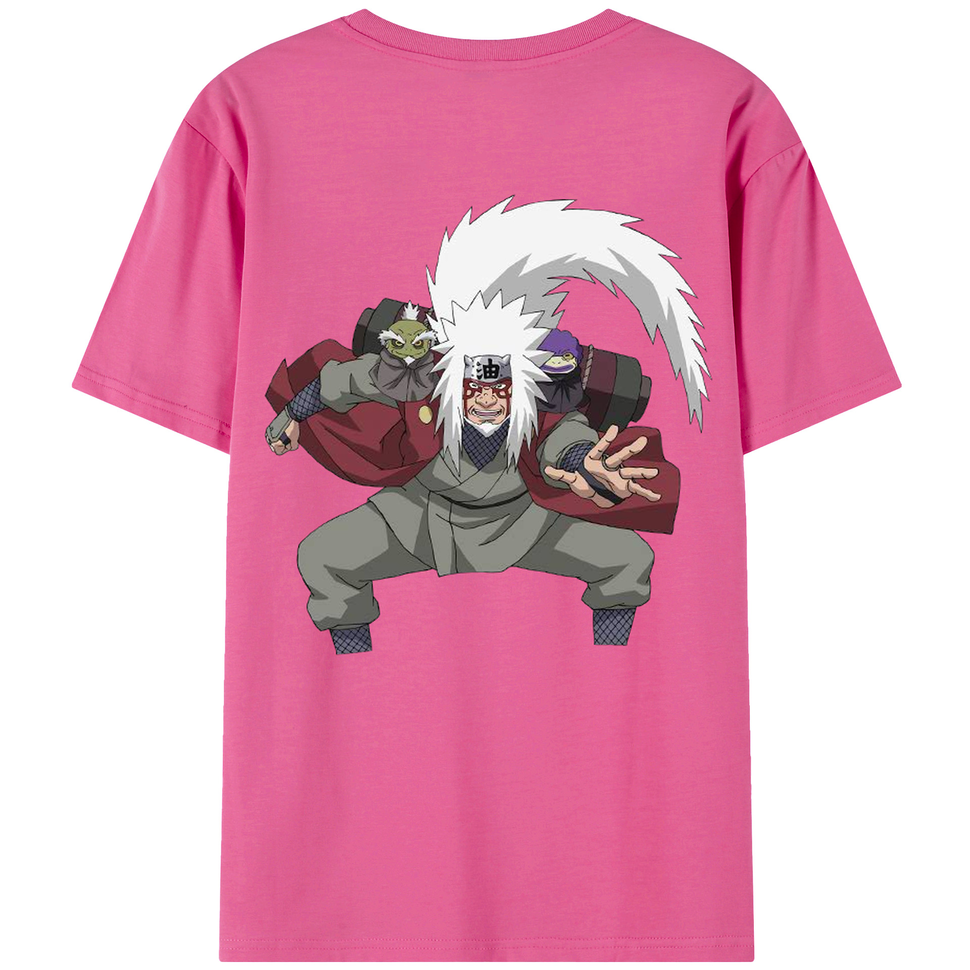 （画像用） NARUTO -ナルト- 自来也（じらいや） Jiraiya レディース半袖Tシャツ(バックプリント)