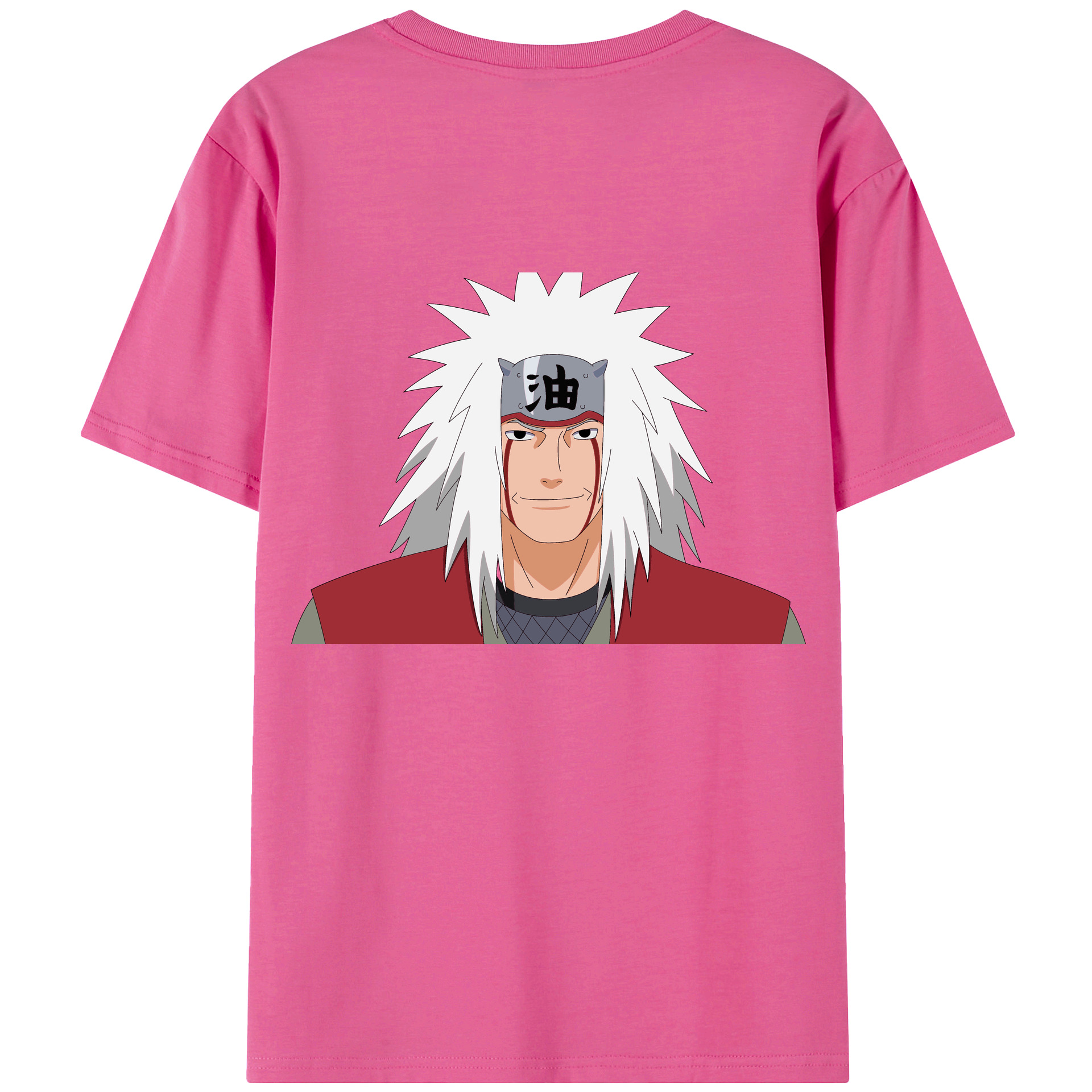 （画像用） NARUTO -ナルト- 自来也（じらいや） Jiraiya レディース半袖Tシャツ(バックプリント)