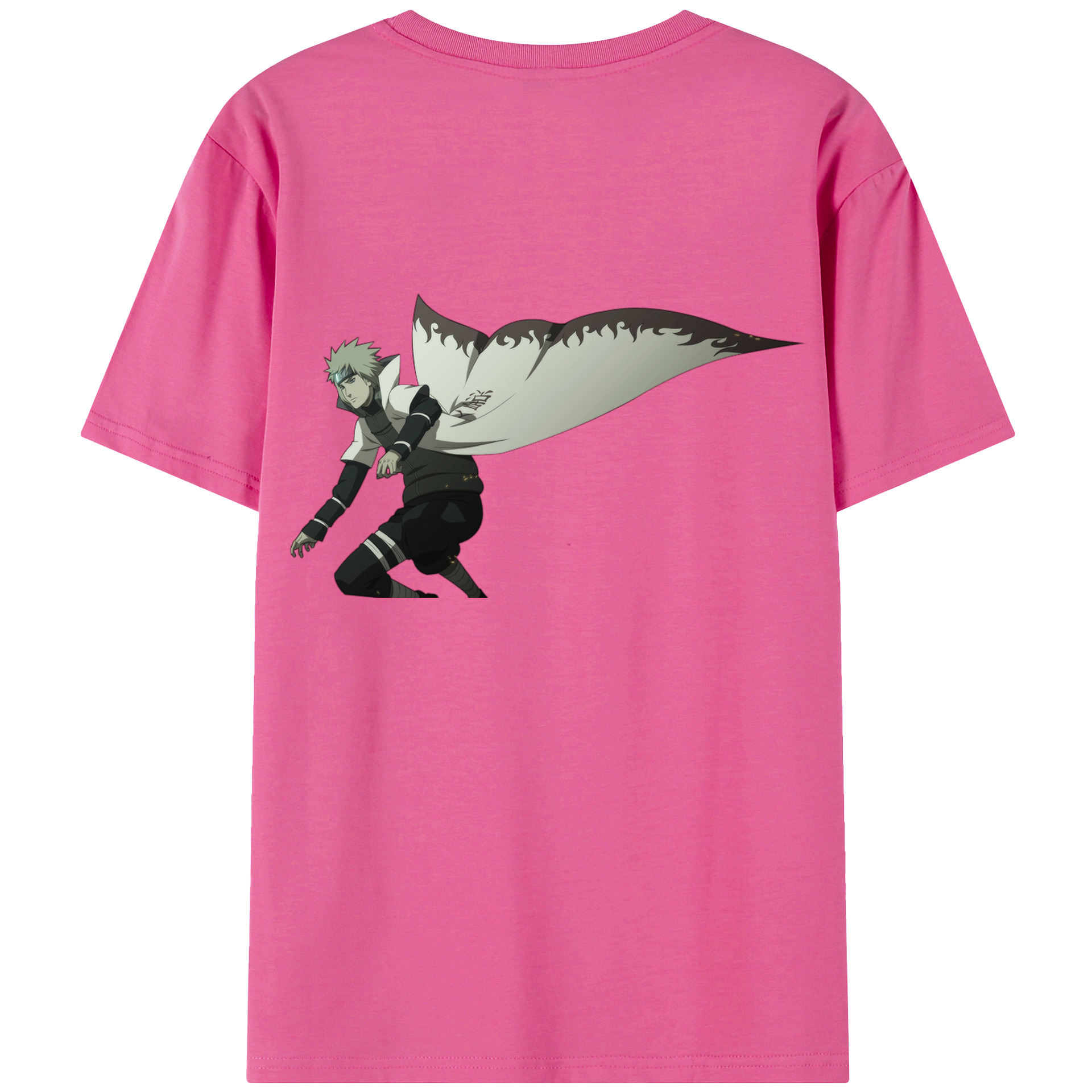 （画像用） NARUTO -ナルト- 波風 ミナト Namikaze Minato レディース半袖Tシャツ(バックプリント)