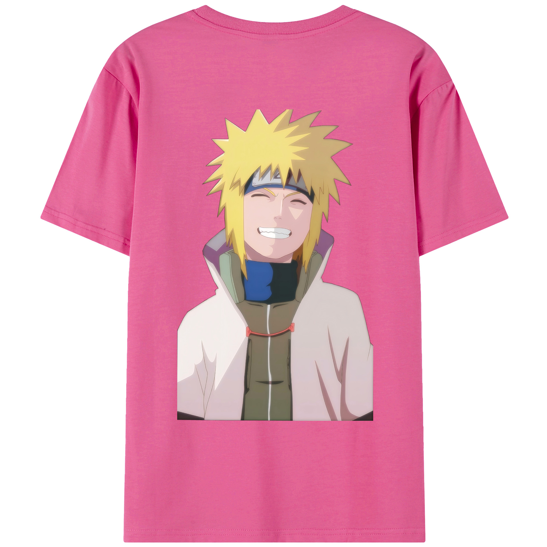 （画像用） NARUTO -ナルト- 波風 ミナト Namikaze Minato レディース半袖Tシャツ(バックプリント)