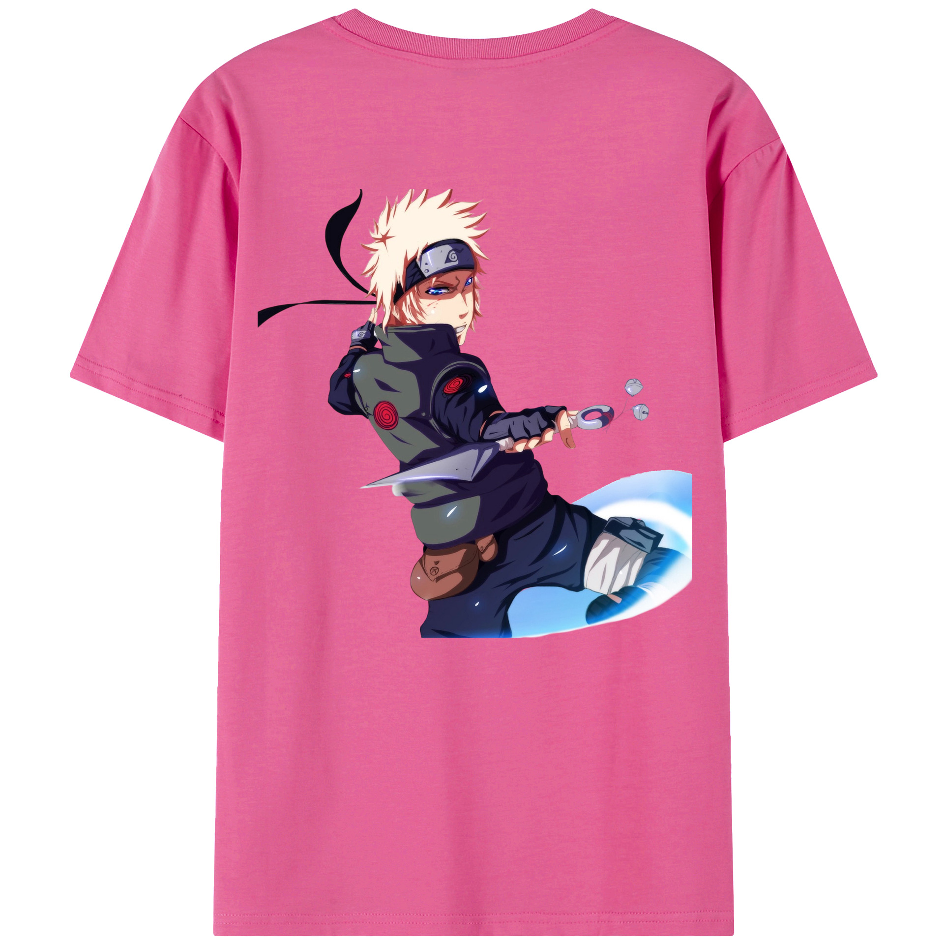 （画像用） NARUTO -ナルト- 波風 ミナト Namikaze Minato レディース半袖Tシャツ(バックプリント)