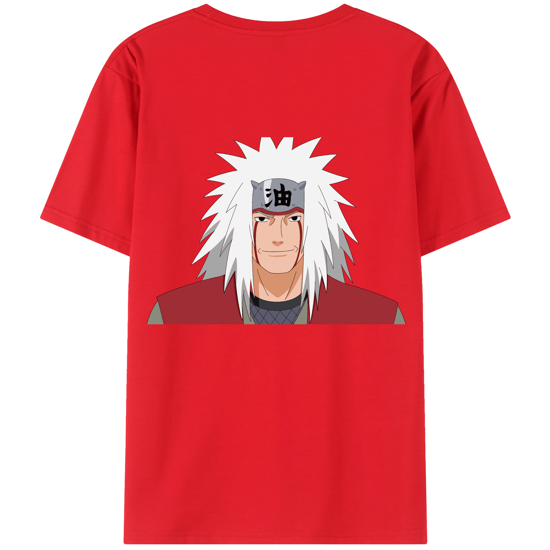 （画像用） NARUTO -ナルト- 自来也（じらいや） Jiraiya レディース半袖Tシャツ(バックプリント)