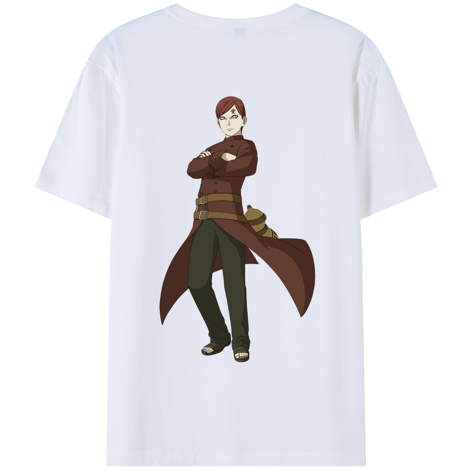 （画像用） NARUTO -ナルト- ガアラ Gaara レディース半袖Tシャツ(バックプリント)