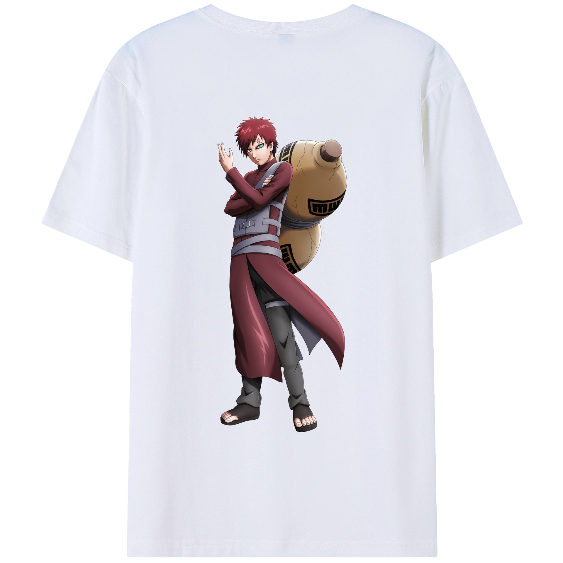（画像用） NARUTO -ナルト- ガアラ Gaara レディース半袖Tシャツ(バックプリント)