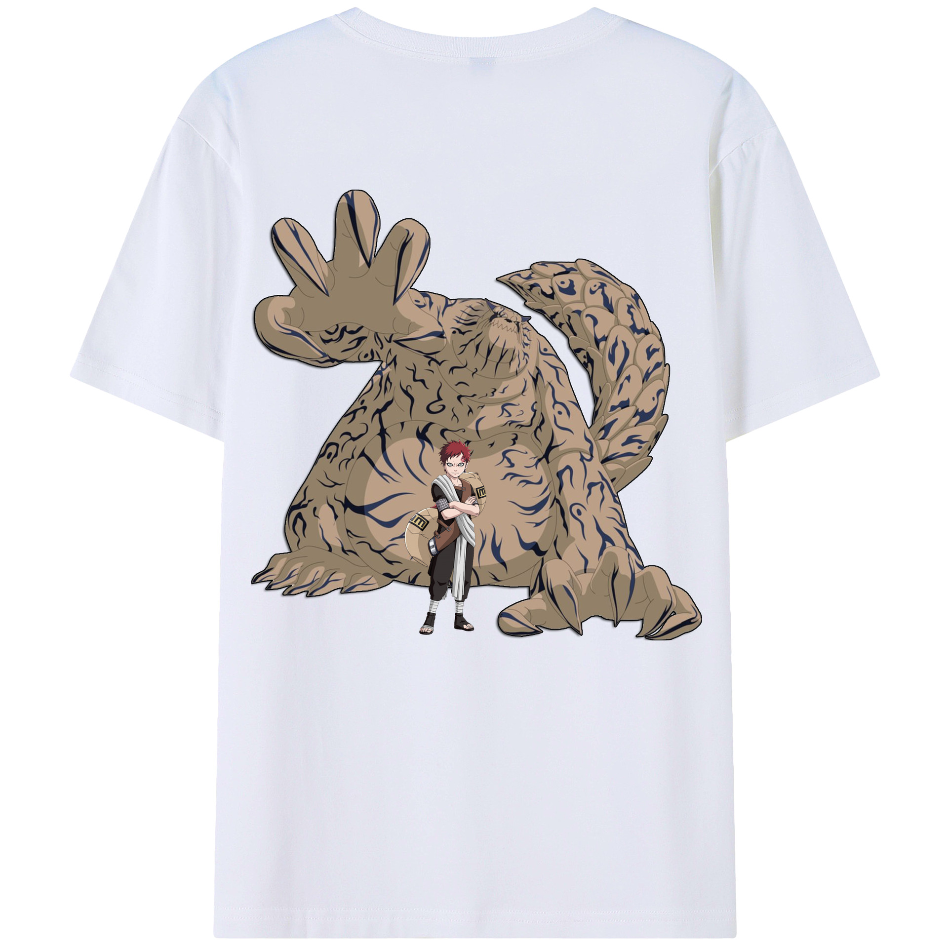 （画像用） NARUTO -ナルト- ガアラ Gaara レディース半袖Tシャツ(バックプリント)