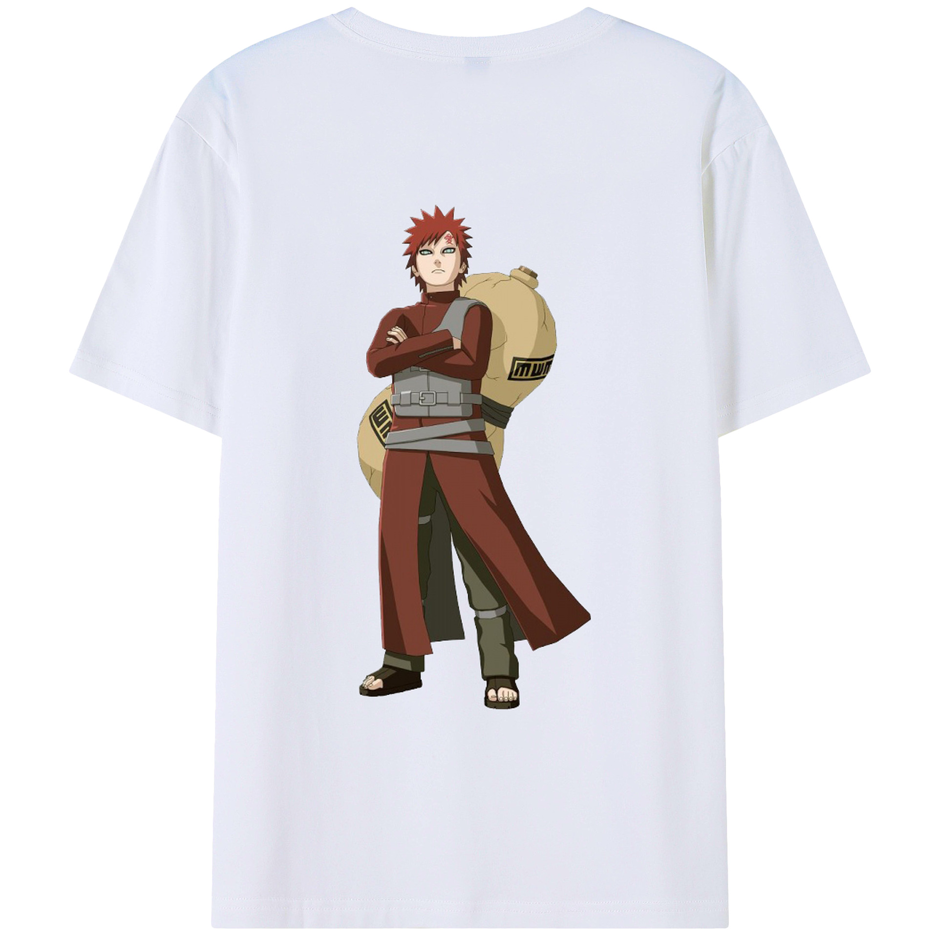 （画像用） NARUTO -ナルト- ガアラ Gaara レディース半袖Tシャツ(バックプリント)