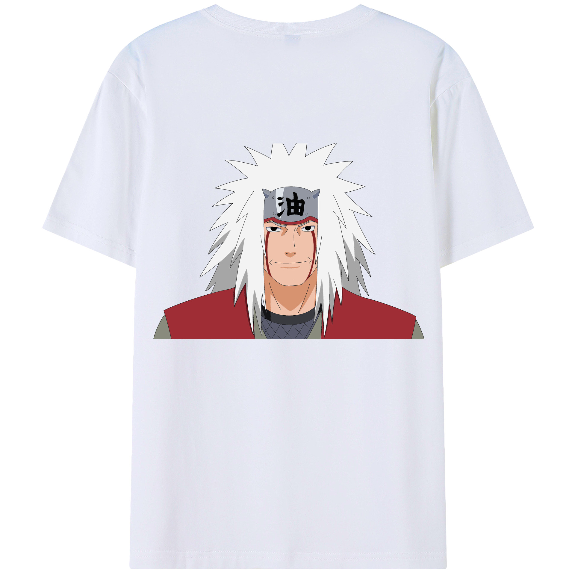 （画像用） NARUTO -ナルト- 自来也（じらいや） Jiraiya レディース半袖Tシャツ(バックプリント)